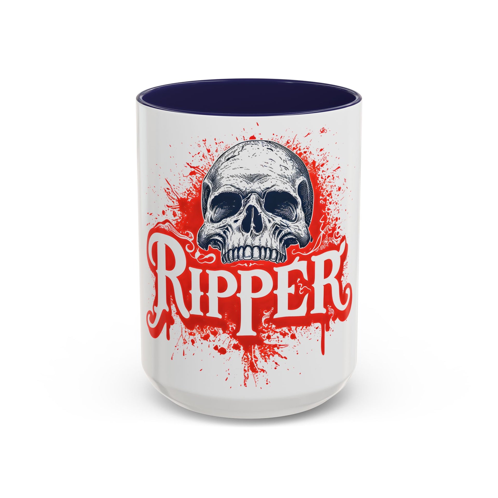 Ripper Skull Halloween Coffee Mug (11oz, 15oz) – Perfect for Spooky Sips