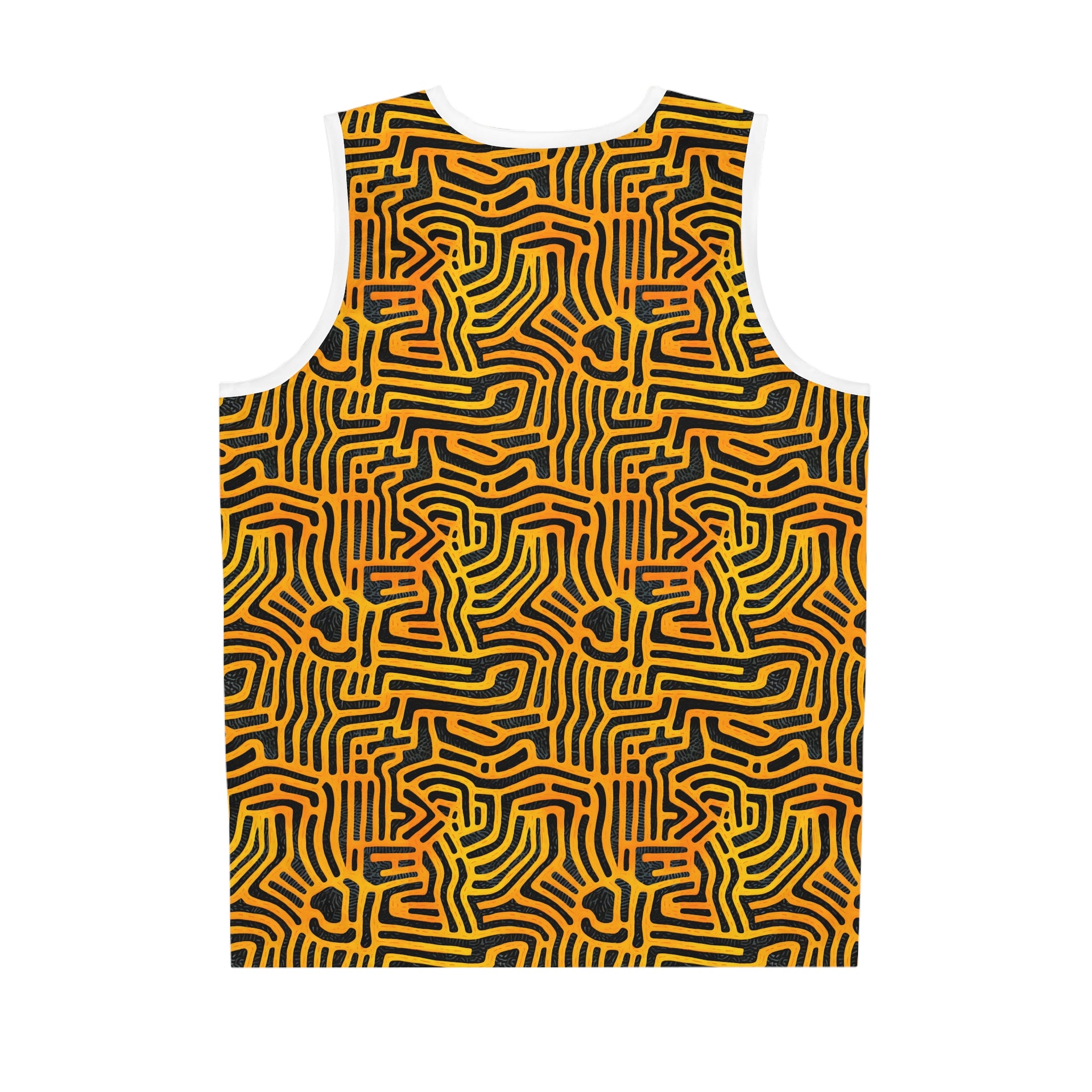 Visionary Visions: Basketball Jersey with Optical Illusion Art (AOP)