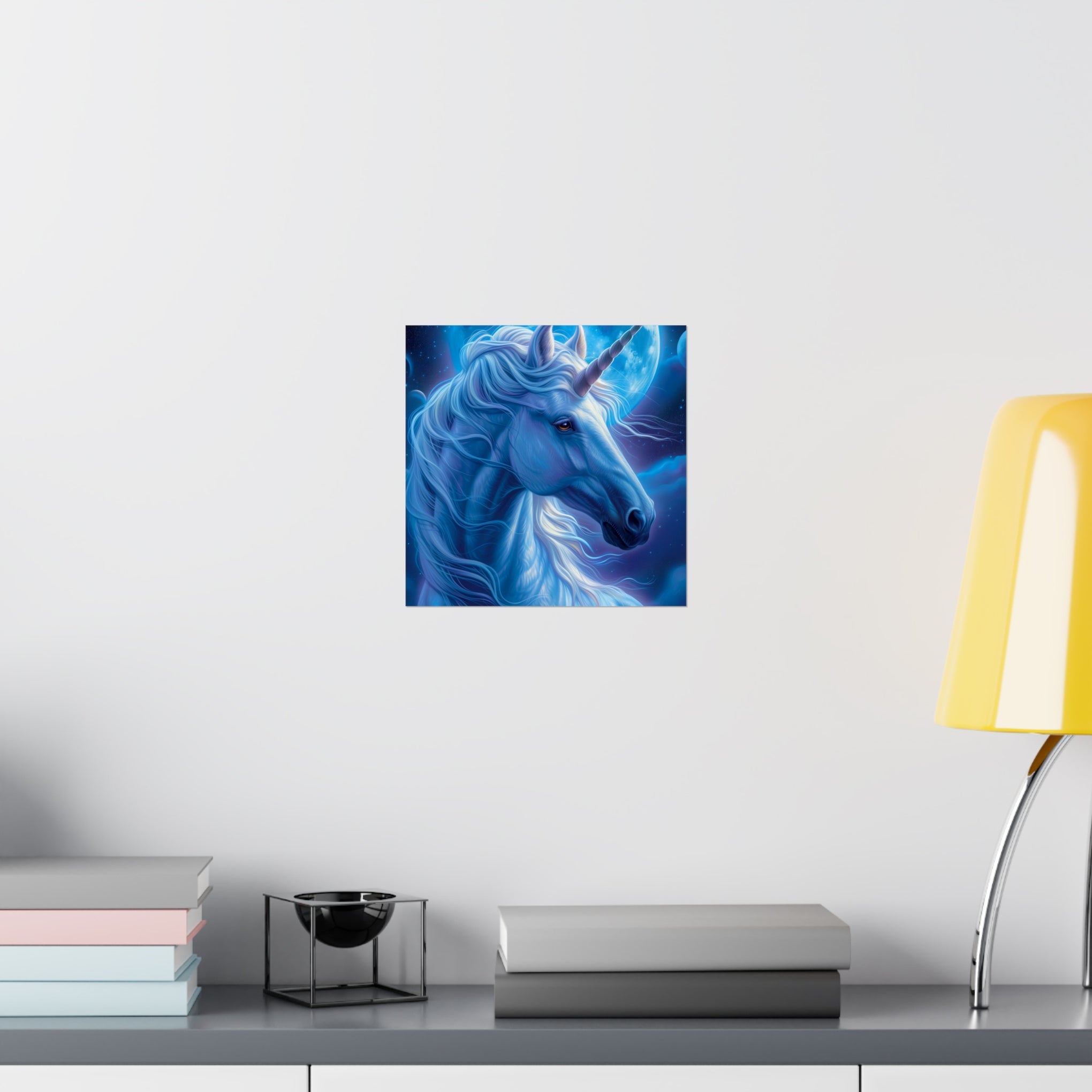 Supernatural Unicorn: Mystical Moonlight Matte Vertical Poster