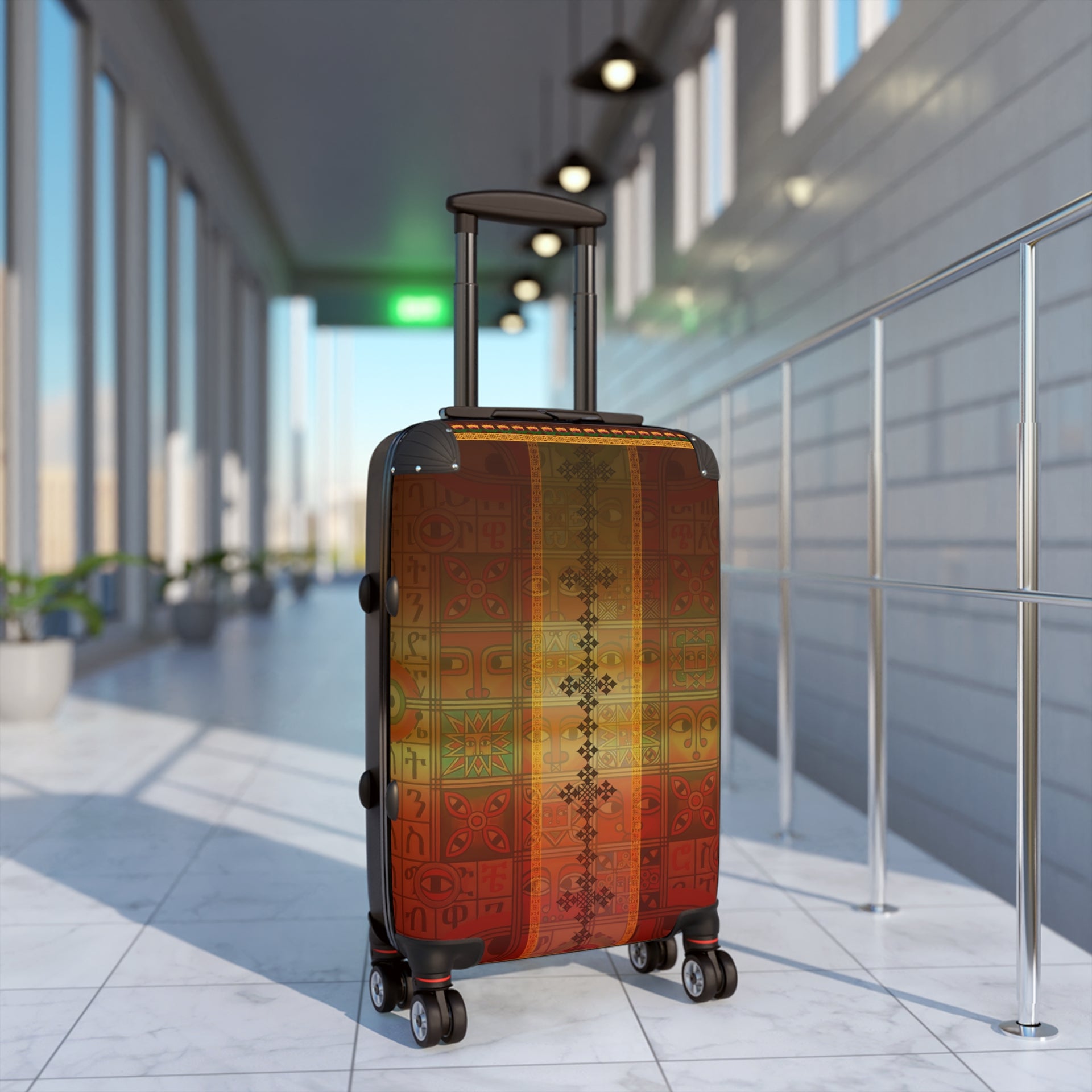 Journey with Tradition: The Ethiopian Tapestry Suitcase