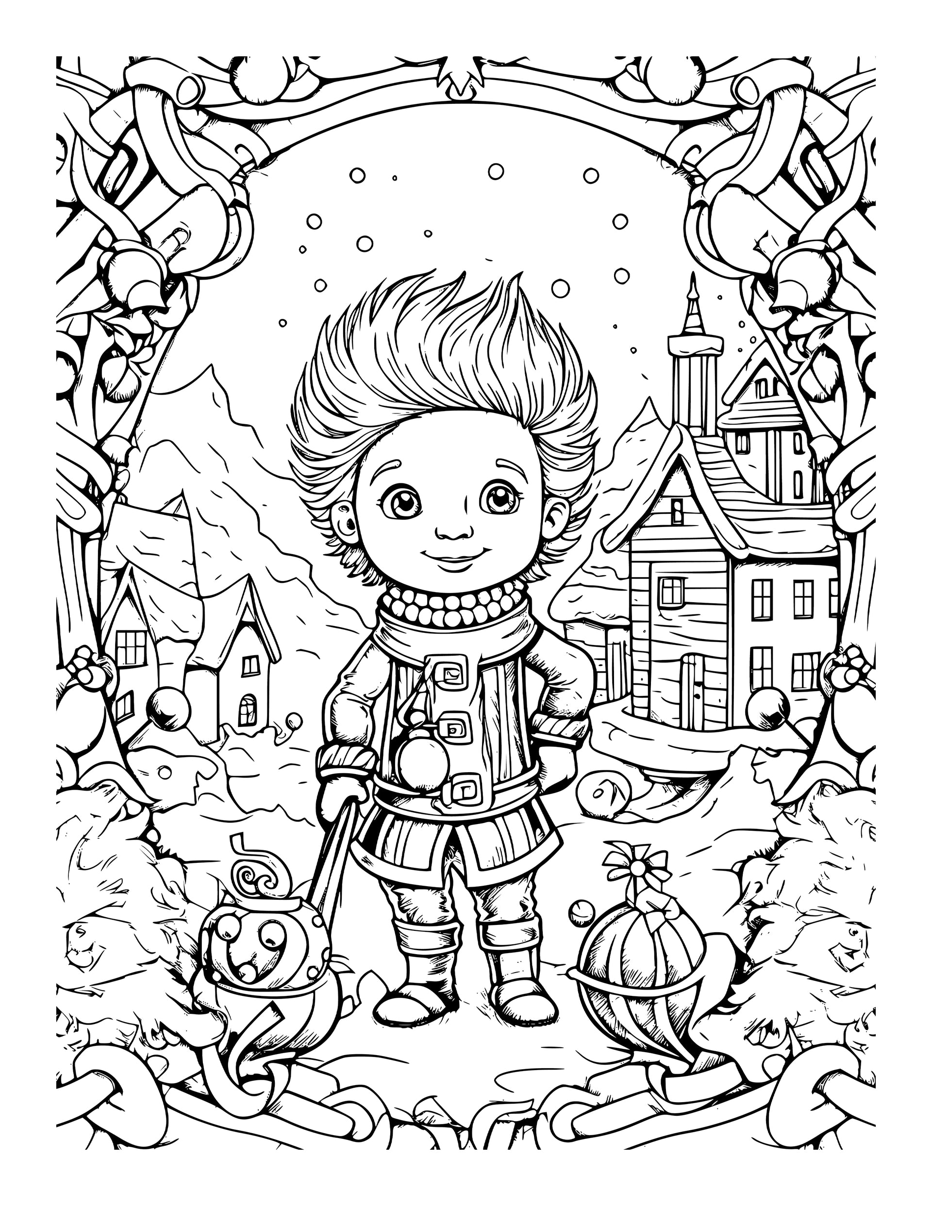 Jingle Joy: A Christmas Wonderland Coloring Book for Kids PDF