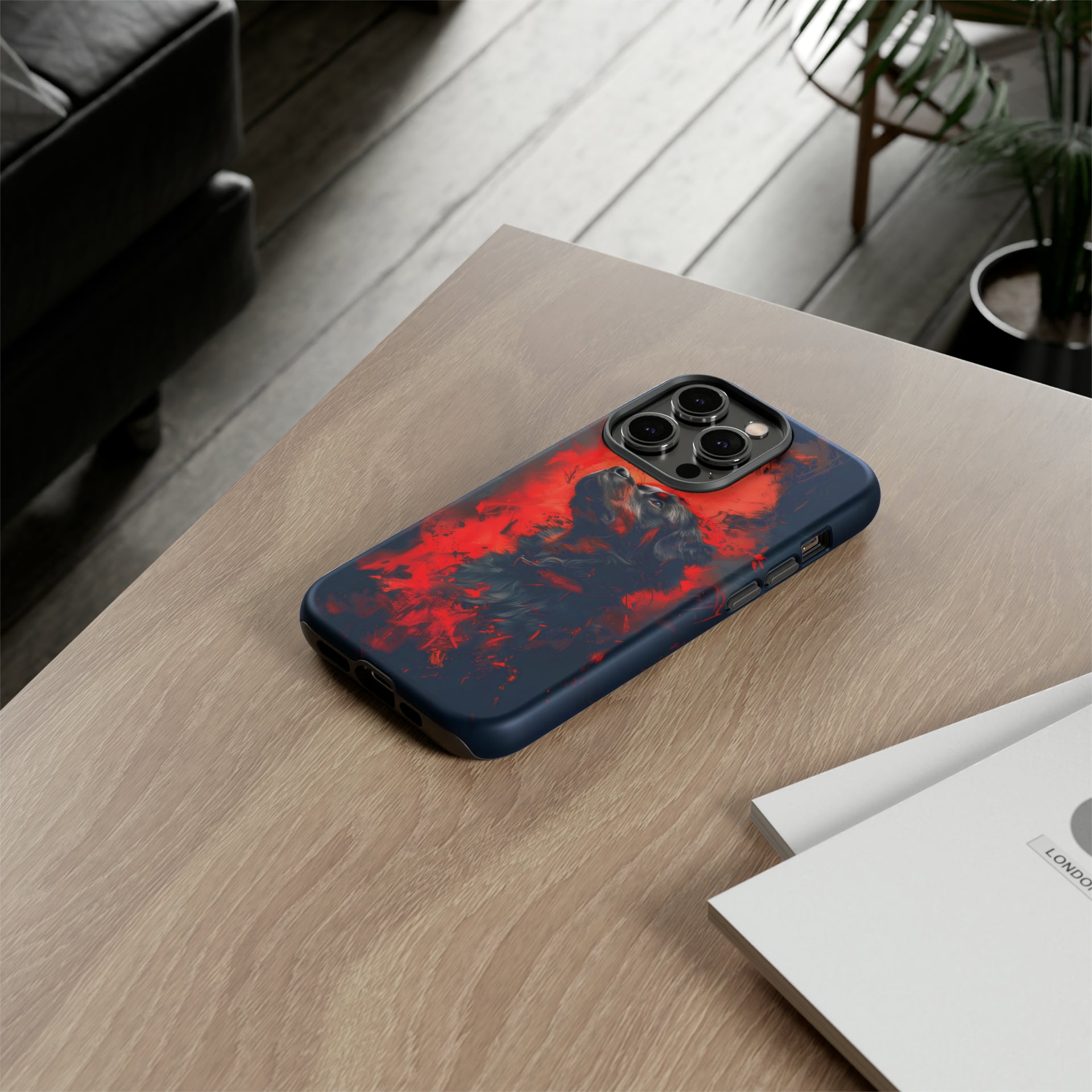 Unleash Your Device's Style with our Striking Black and Red Tough Phone Cases