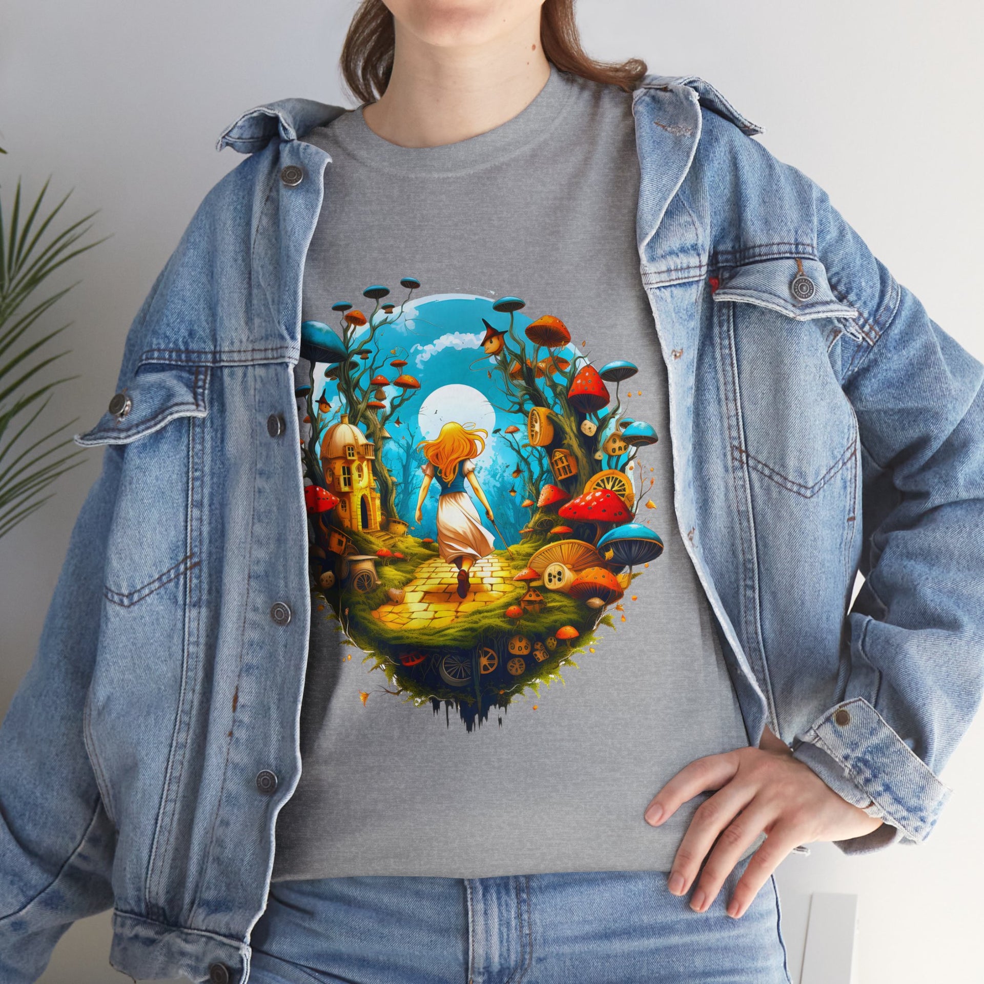 Lost in the Magical Forest: A Unique Adventure Awaits Unisex Heavy Cotton Tee