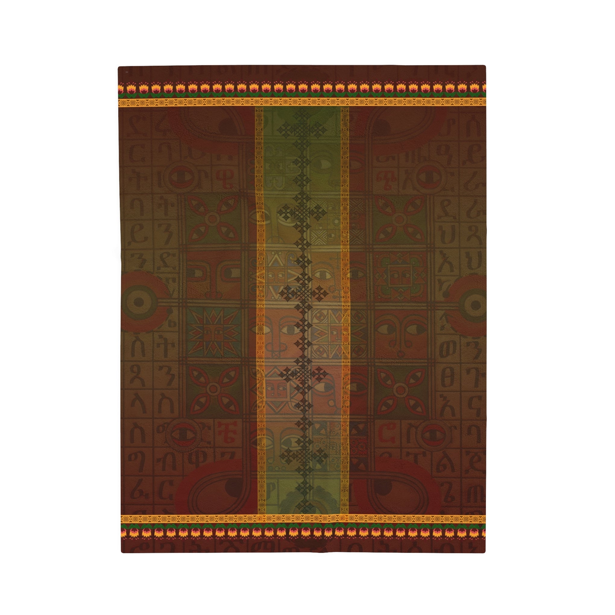 Ethiopian Diamond Symphony: Velveteen Plush Blanket