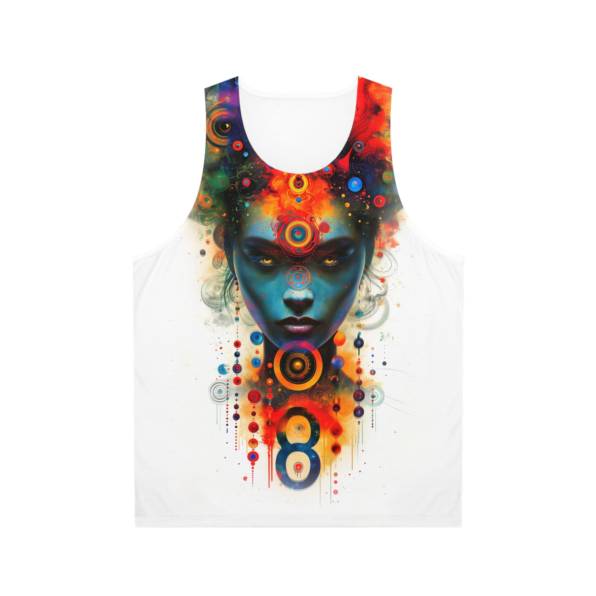 Radiating Grace: Wear Your Faith with Uplifting Light | Unisex Tank Top (AOP)