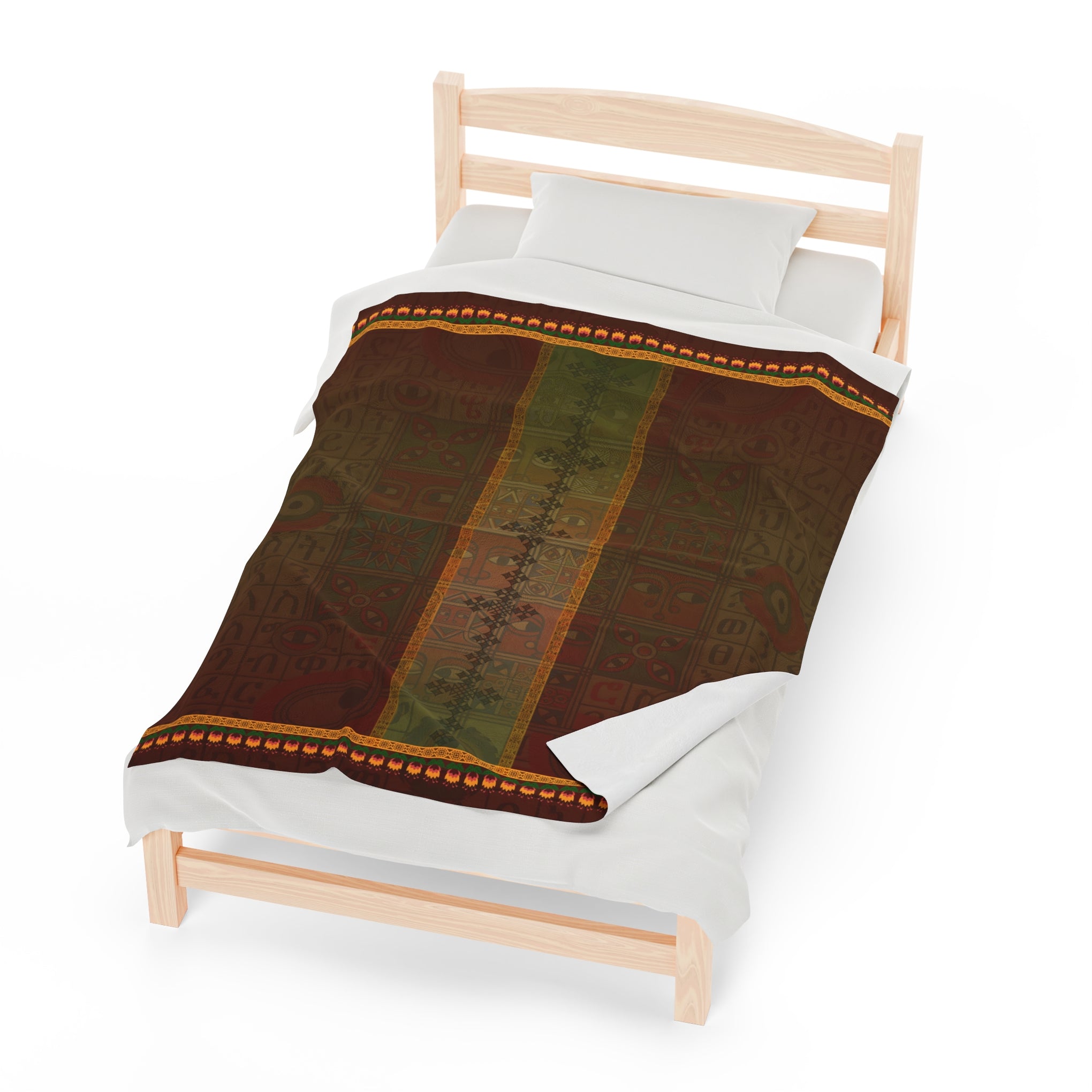 Ethiopian Diamond Symphony: Velveteen Plush Blanket