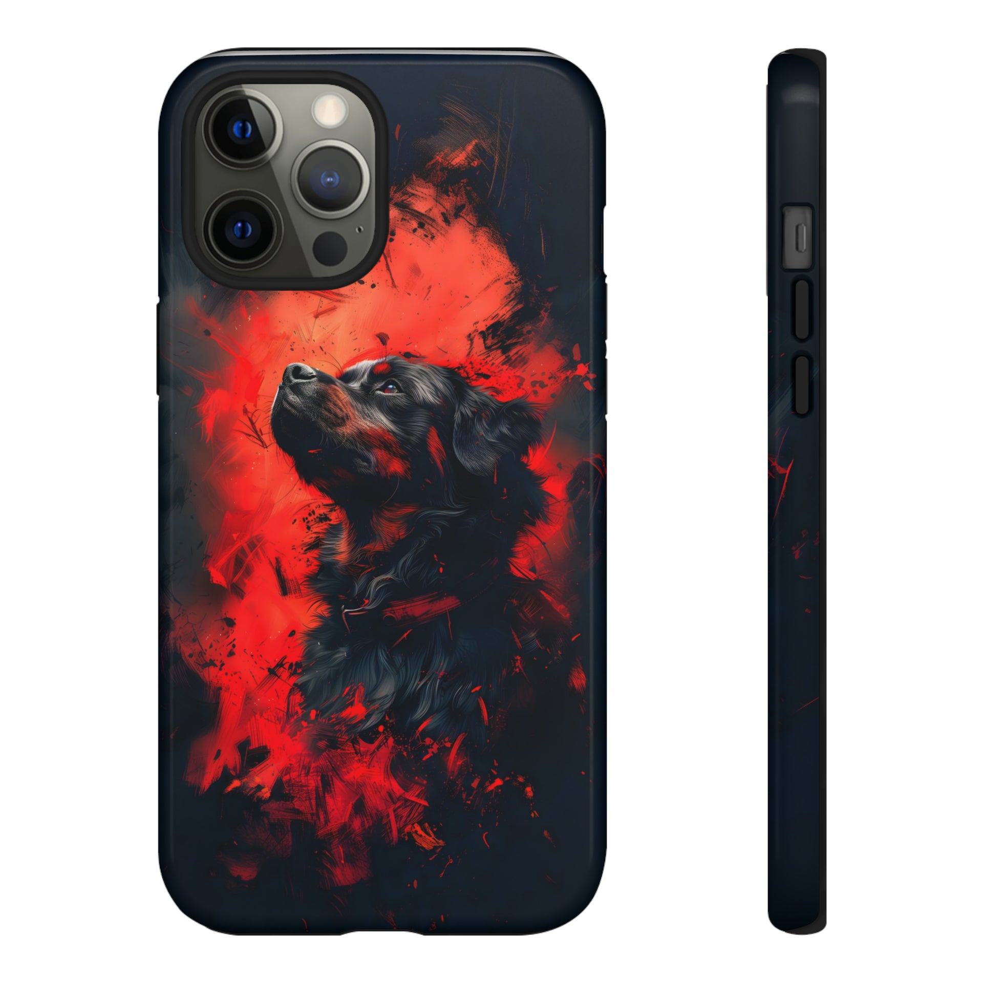 Unleash Your Device's Style with our Striking Black and Red Tough Phone Cases