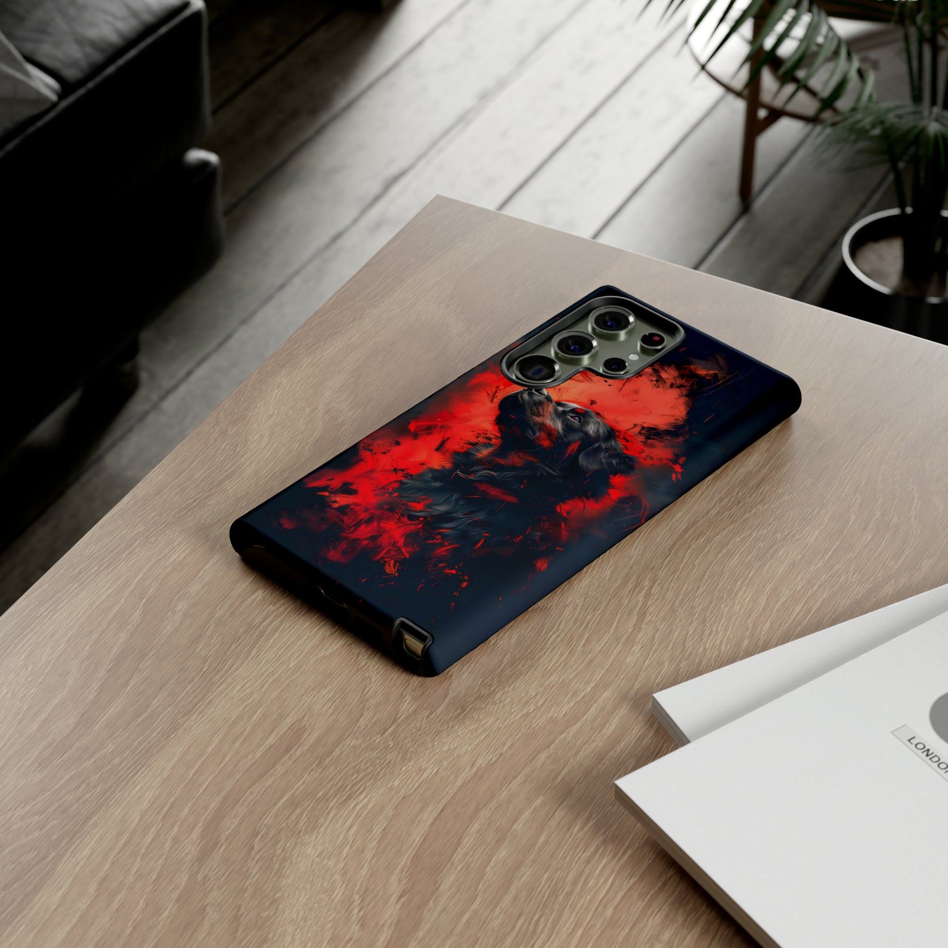 Unleash Your Device's Style with our Striking Black and Red Tough Phone Cases