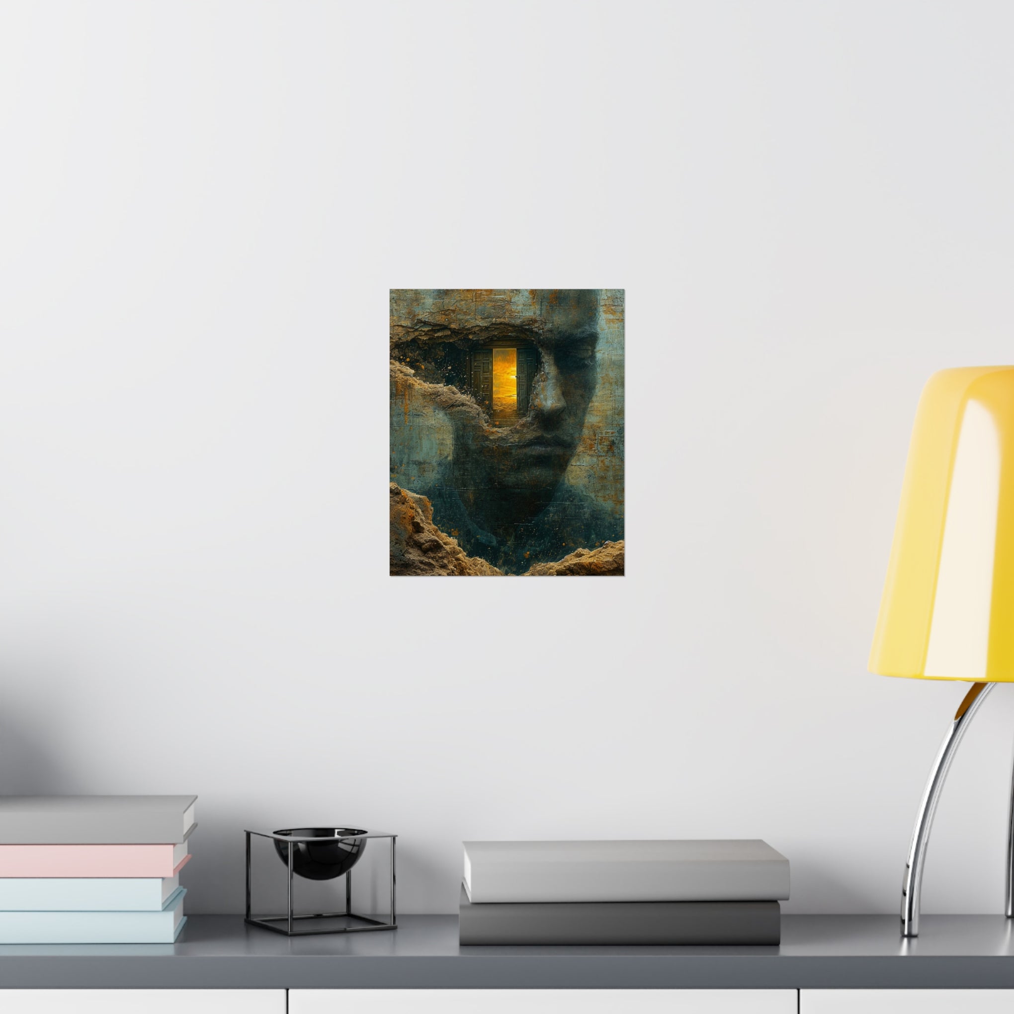 Portal to the Mind: Surrealistic Matte Vertical Poster