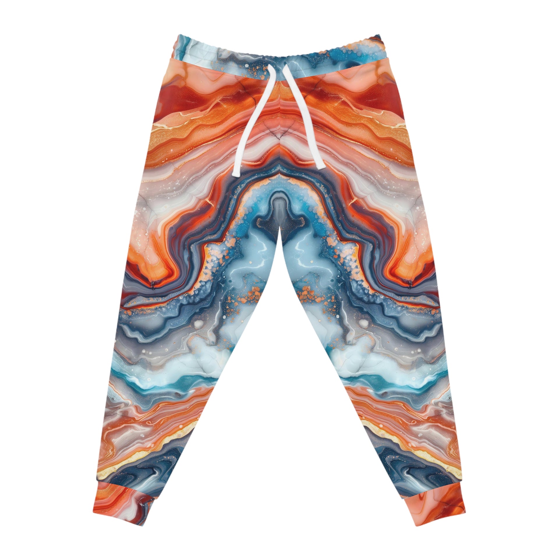 Unveil the Art Within: Run Through Impressionist Dreamscapes in These Marble Joggers | Athletic Joggers (AOP)