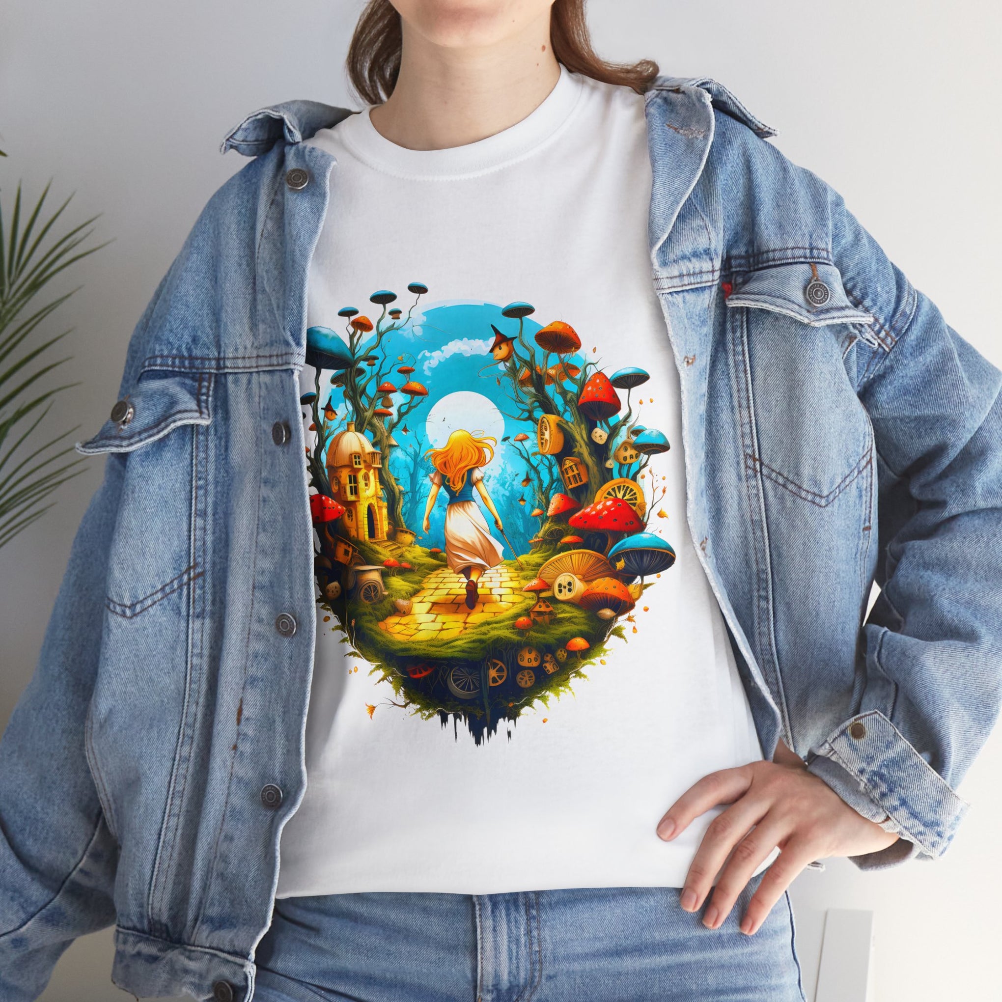 Lost in the Magical Forest: A Unique Adventure Awaits Unisex Heavy Cotton Tee