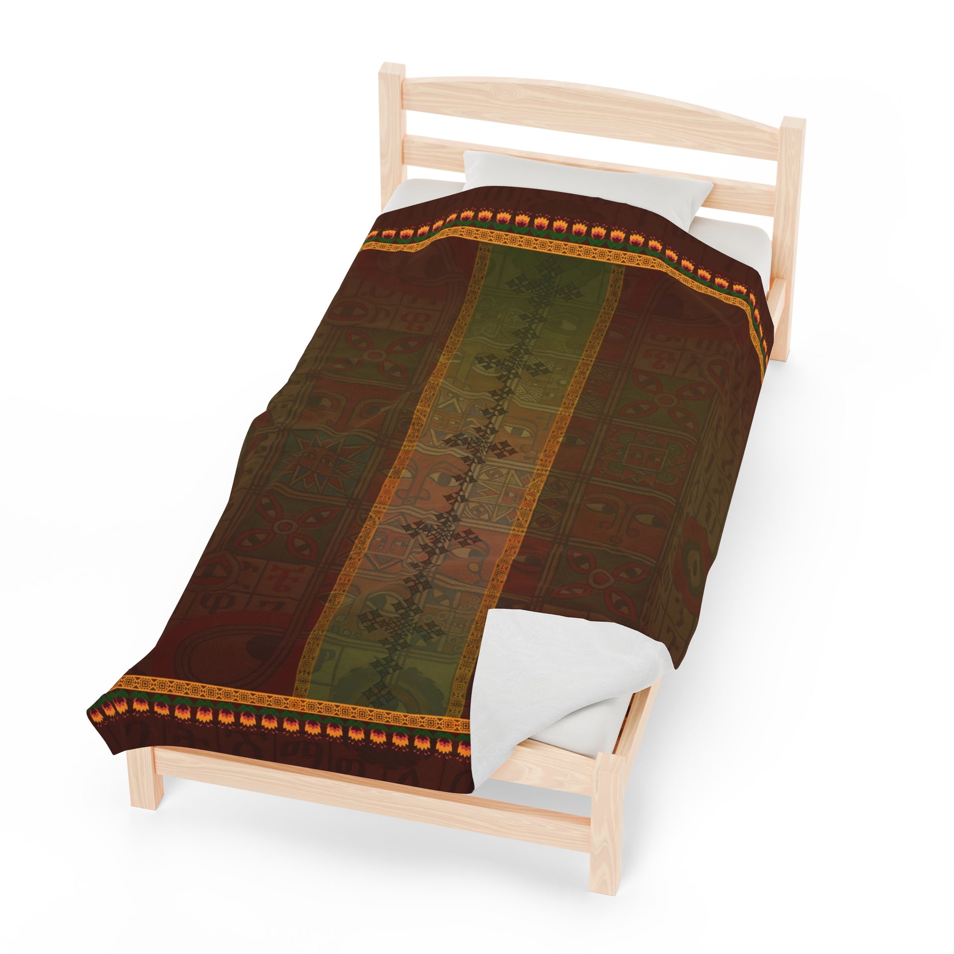 Ethiopian Diamond Symphony: Velveteen Plush Blanket