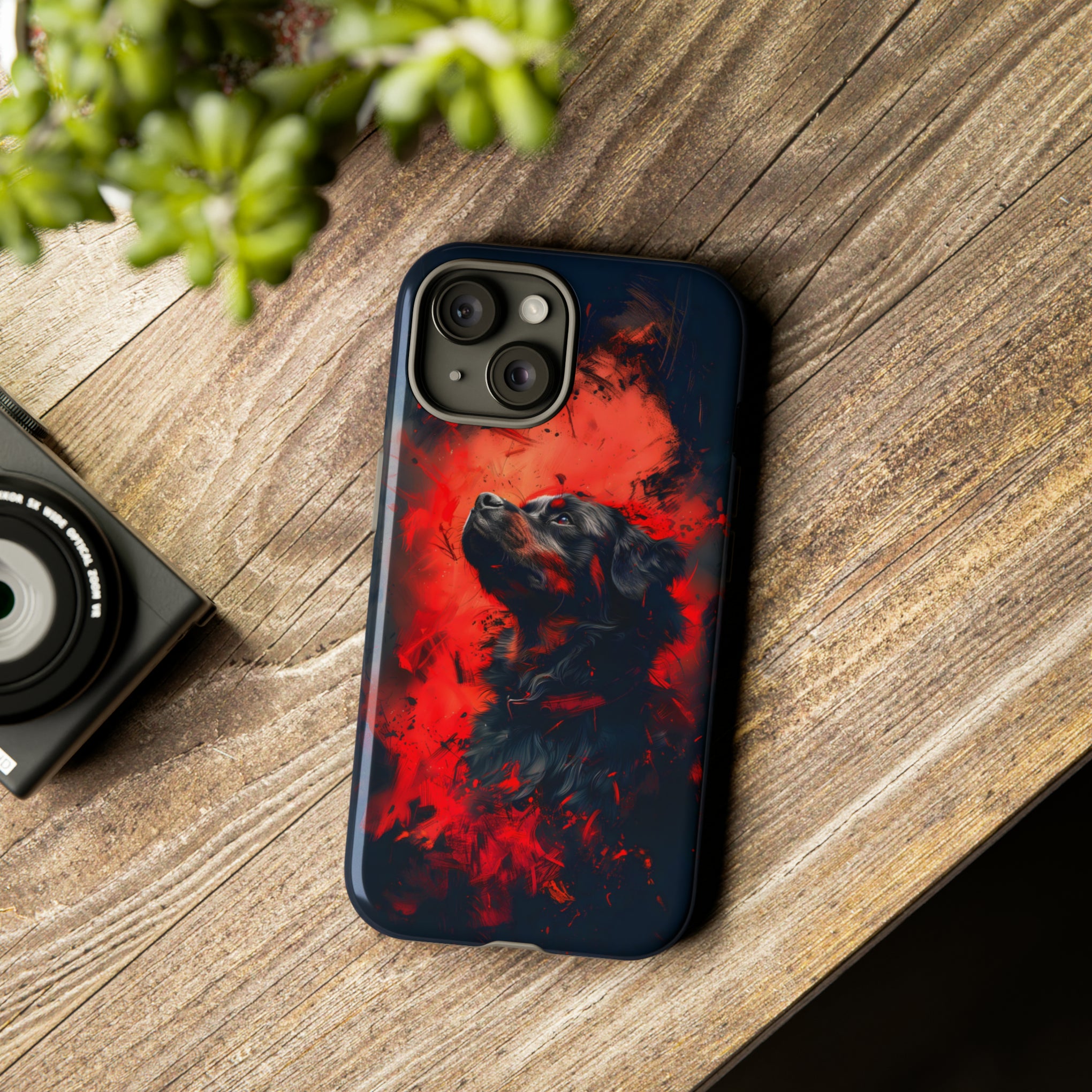 Unleash Your Device's Style with our Striking Black and Red Tough Phone Cases