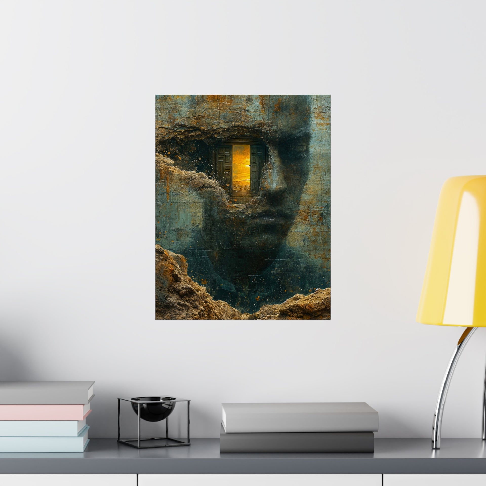 Portal to the Mind: Surrealistic Matte Vertical Poster