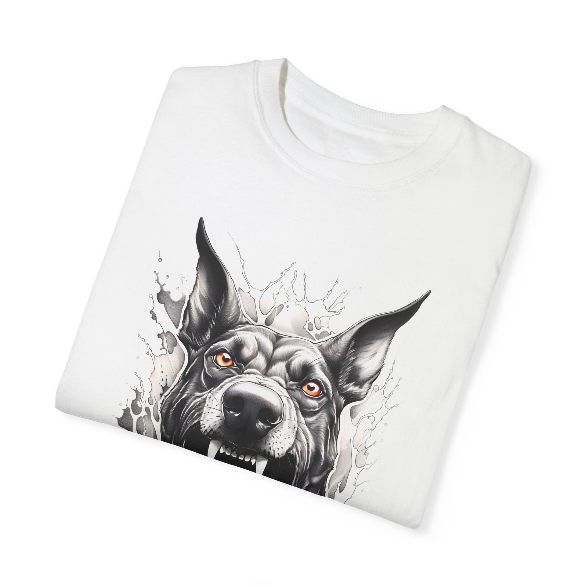 Fierce Canine T-Shirt Design – Bold Dog Artwork for Apparel | Infinite Visibility