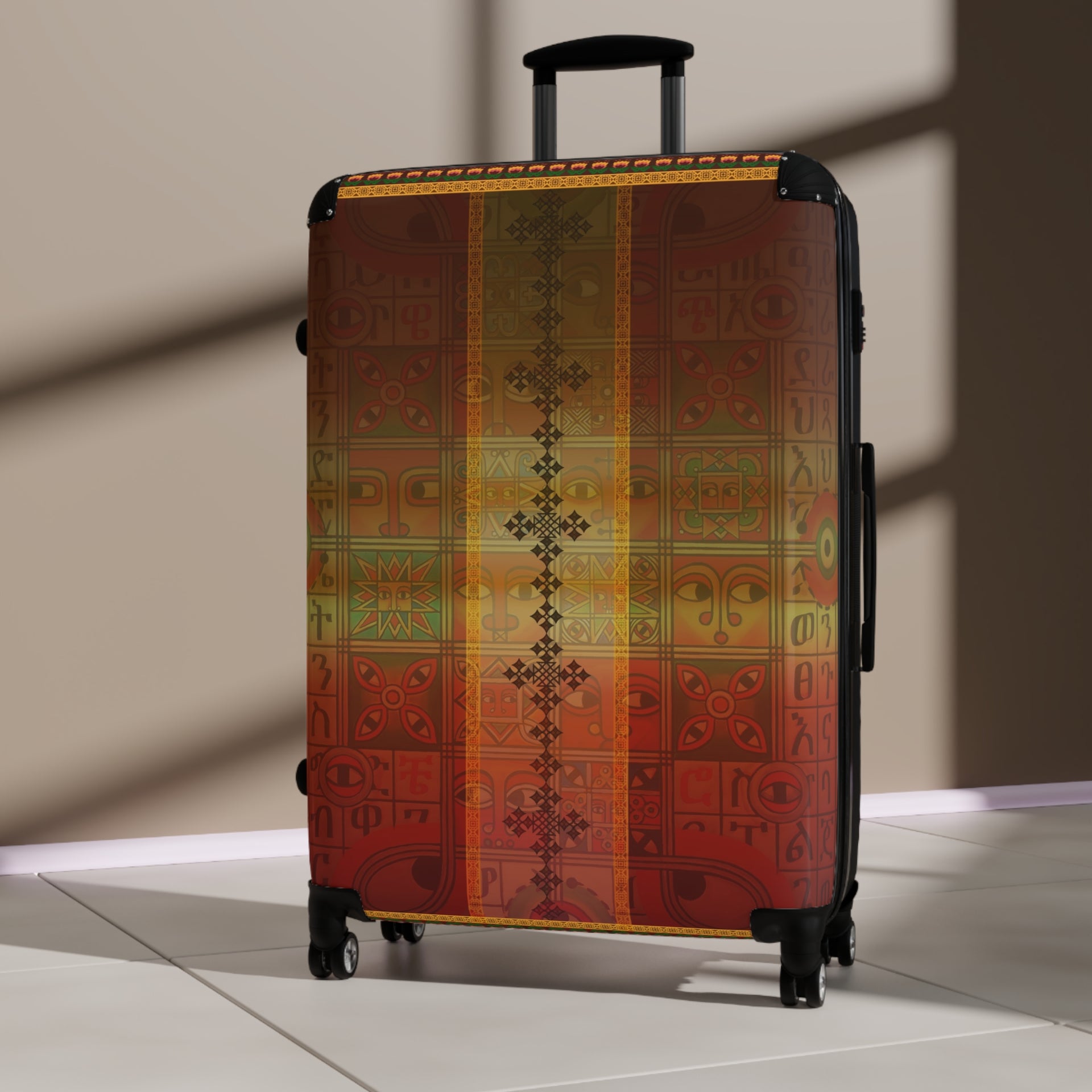 Journey with Tradition: The Ethiopian Tapestry Suitcase