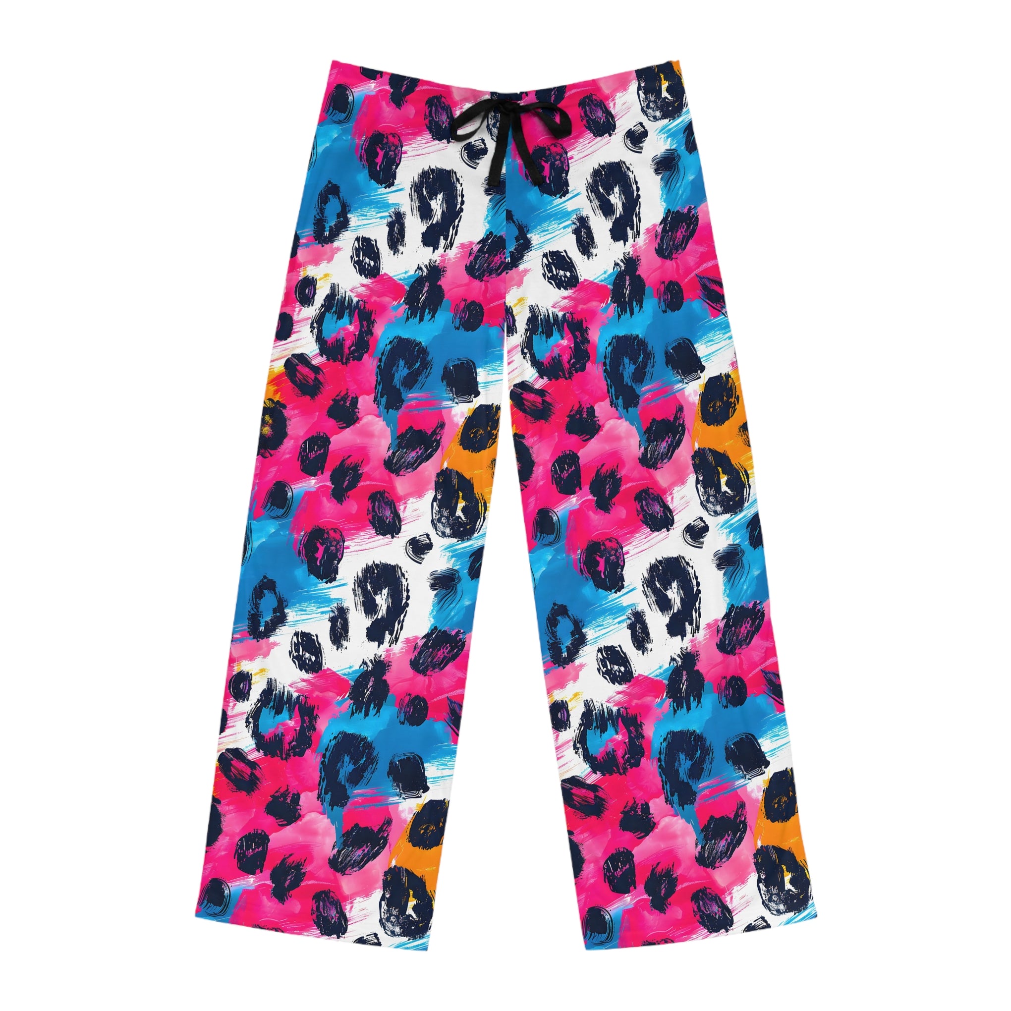 Wild Comfort: Leopard Print Men's Pajama Pants (AOP)