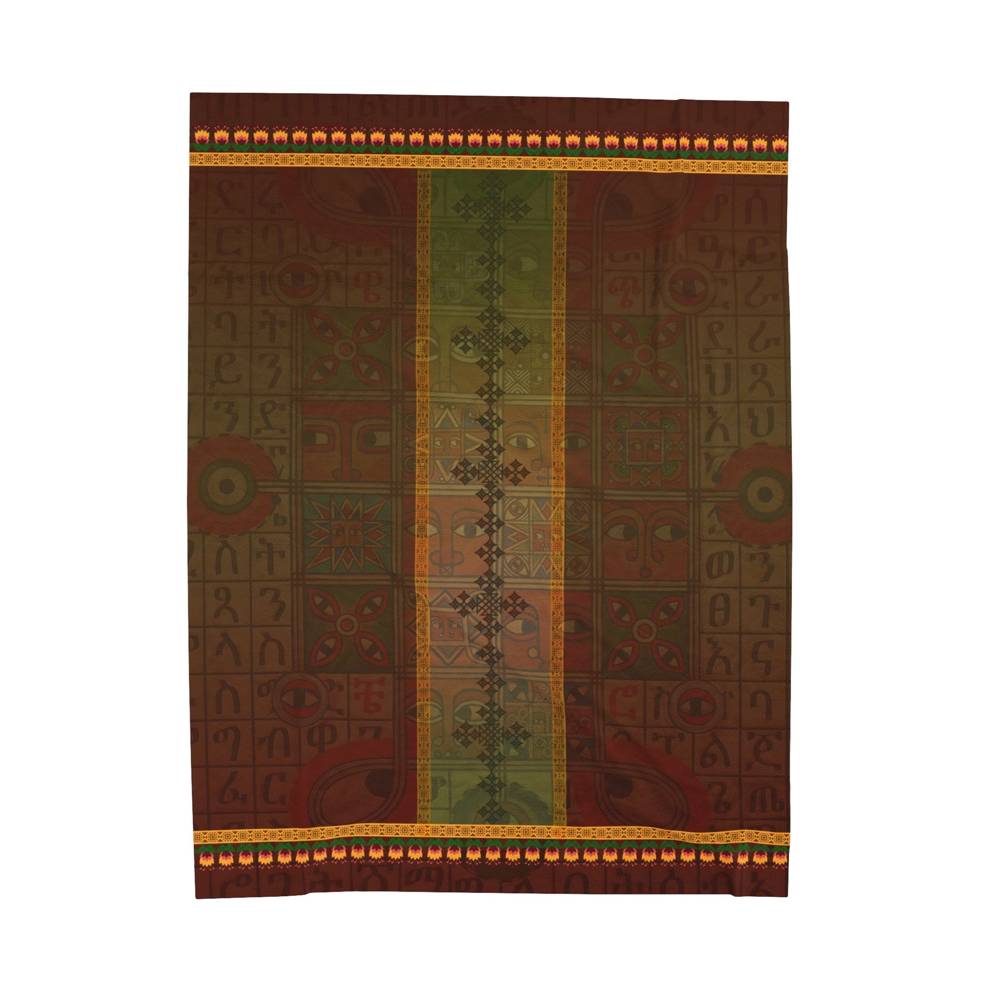 Ethiopian Diamond Symphony: Velveteen Plush Blanket