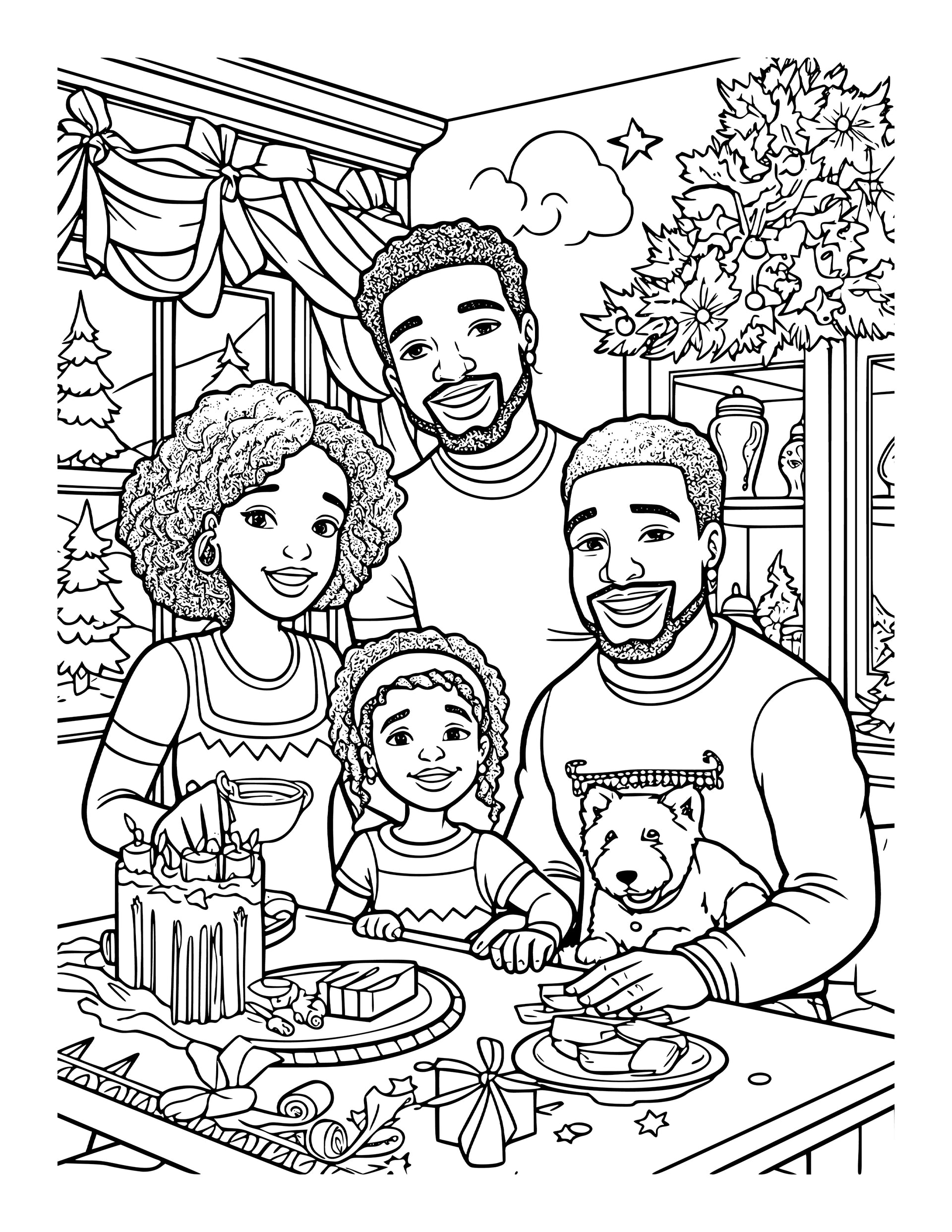 Magical Christmas Moments: A Vibrant Coloring Book for Kids PDF