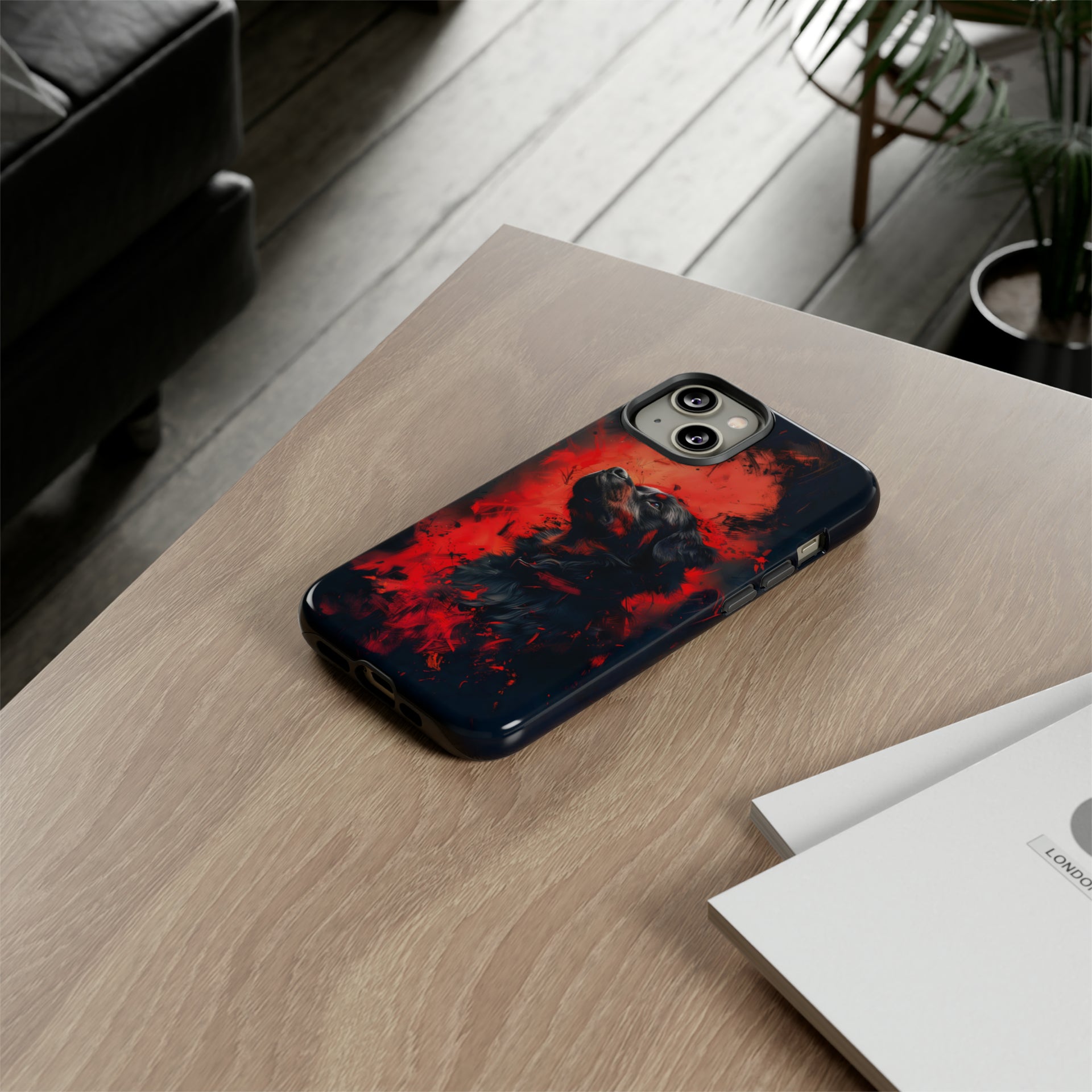 Unleash Your Device's Style with our Striking Black and Red Tough Phone Cases