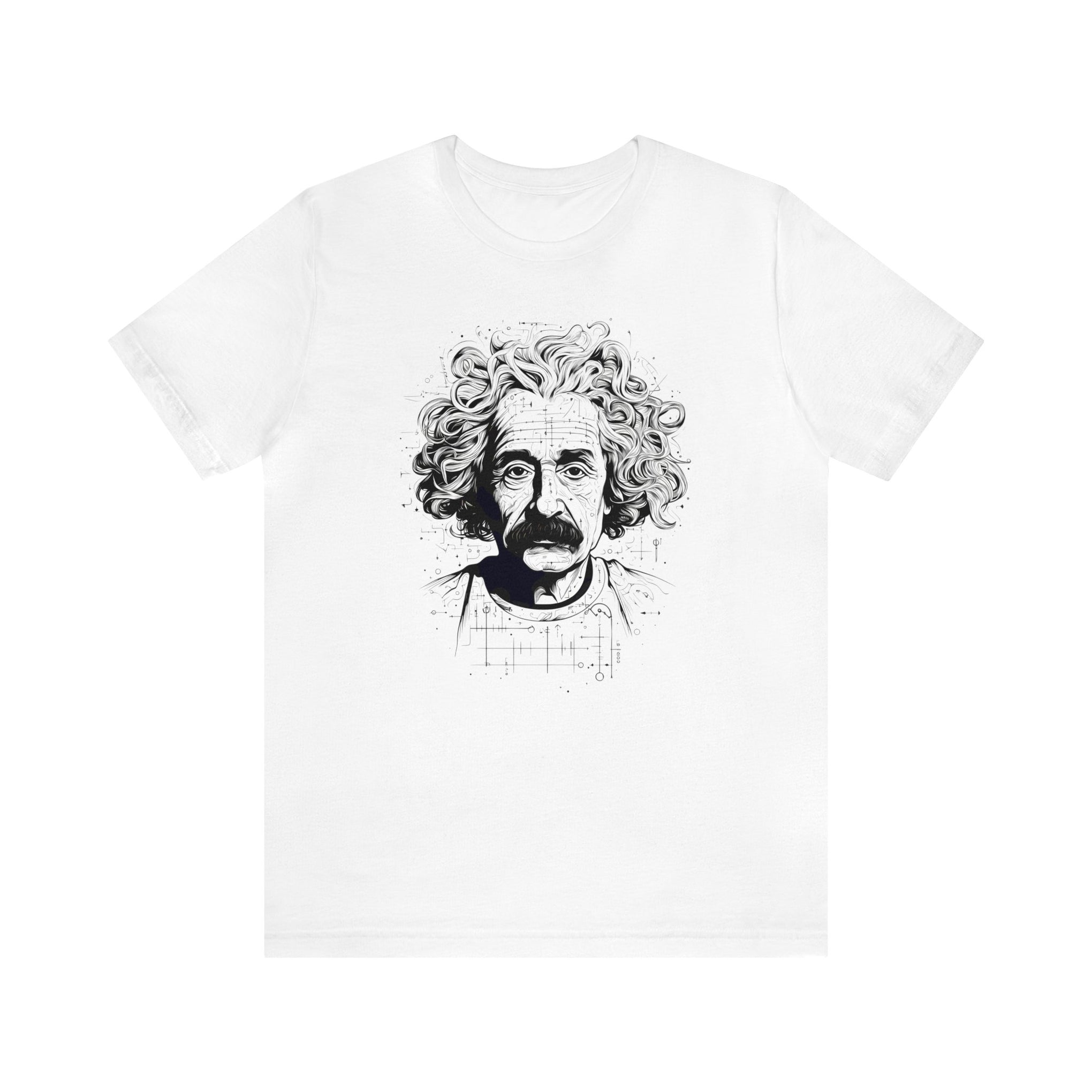 Channel Your Inner Genius: Unveil the Einstein Within with This Line Art Jersey | Unisex Jersey Short Sleeve Tee