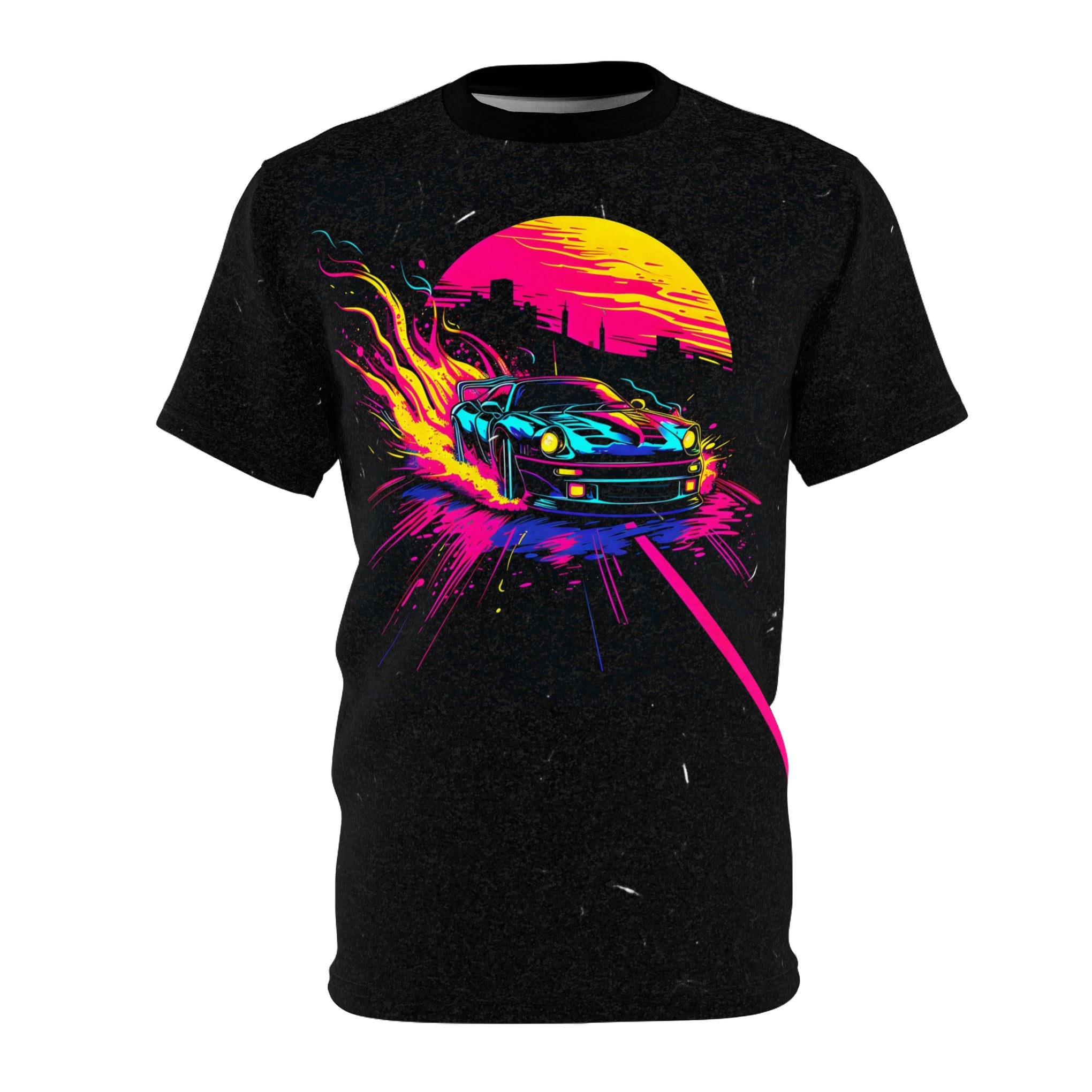 Fueled by Neon Dreams: Retro-Future Speed T-Shirt - Ignite Your Need for Speed