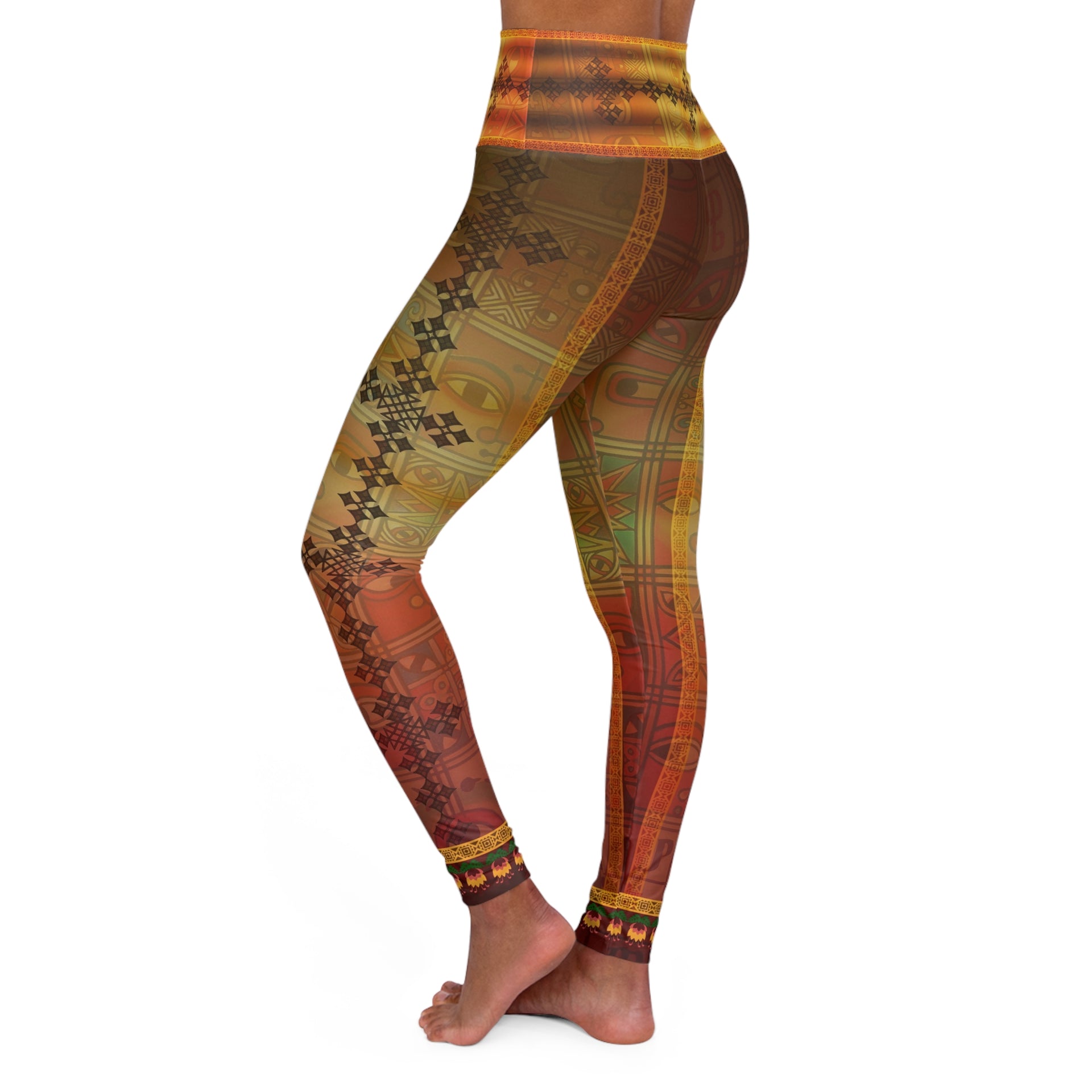 Unleash Your Inner Power: The Ethiopian Spirit High-Waisted Leggings