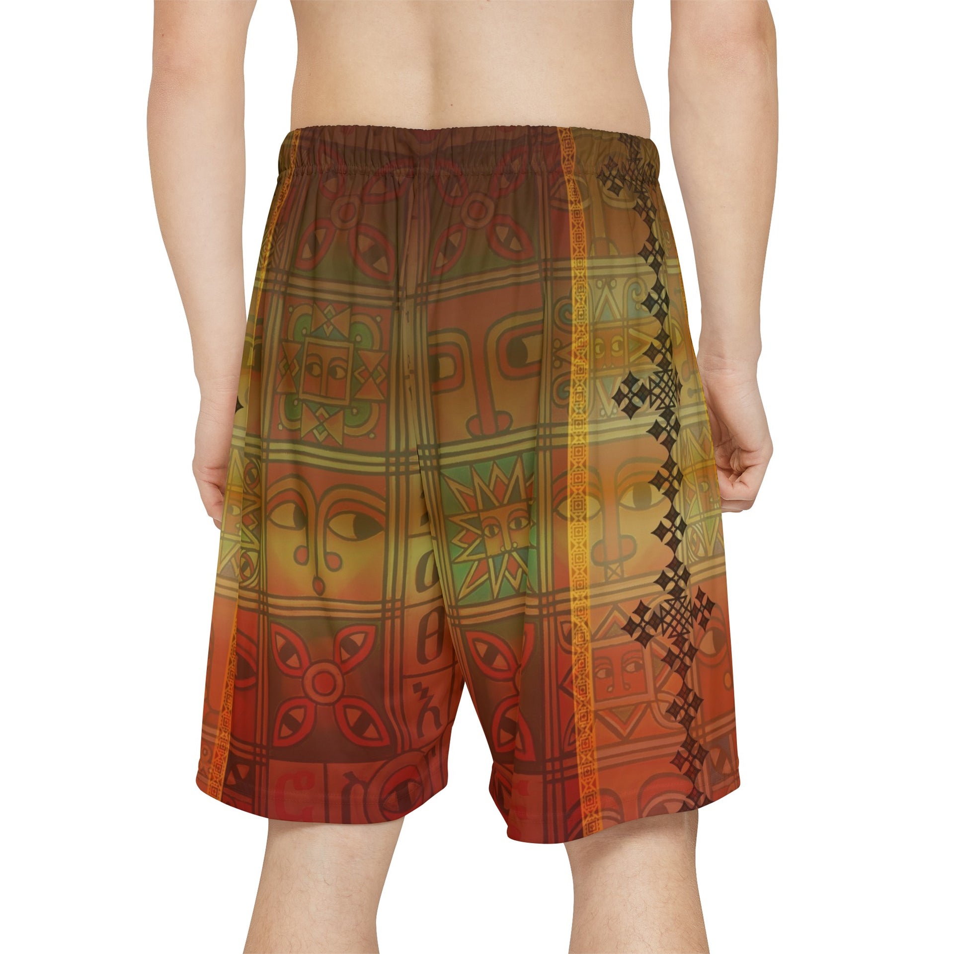 Ethiopian Art Men’s Sports Shorts: A Vibrant Expression of Tradition