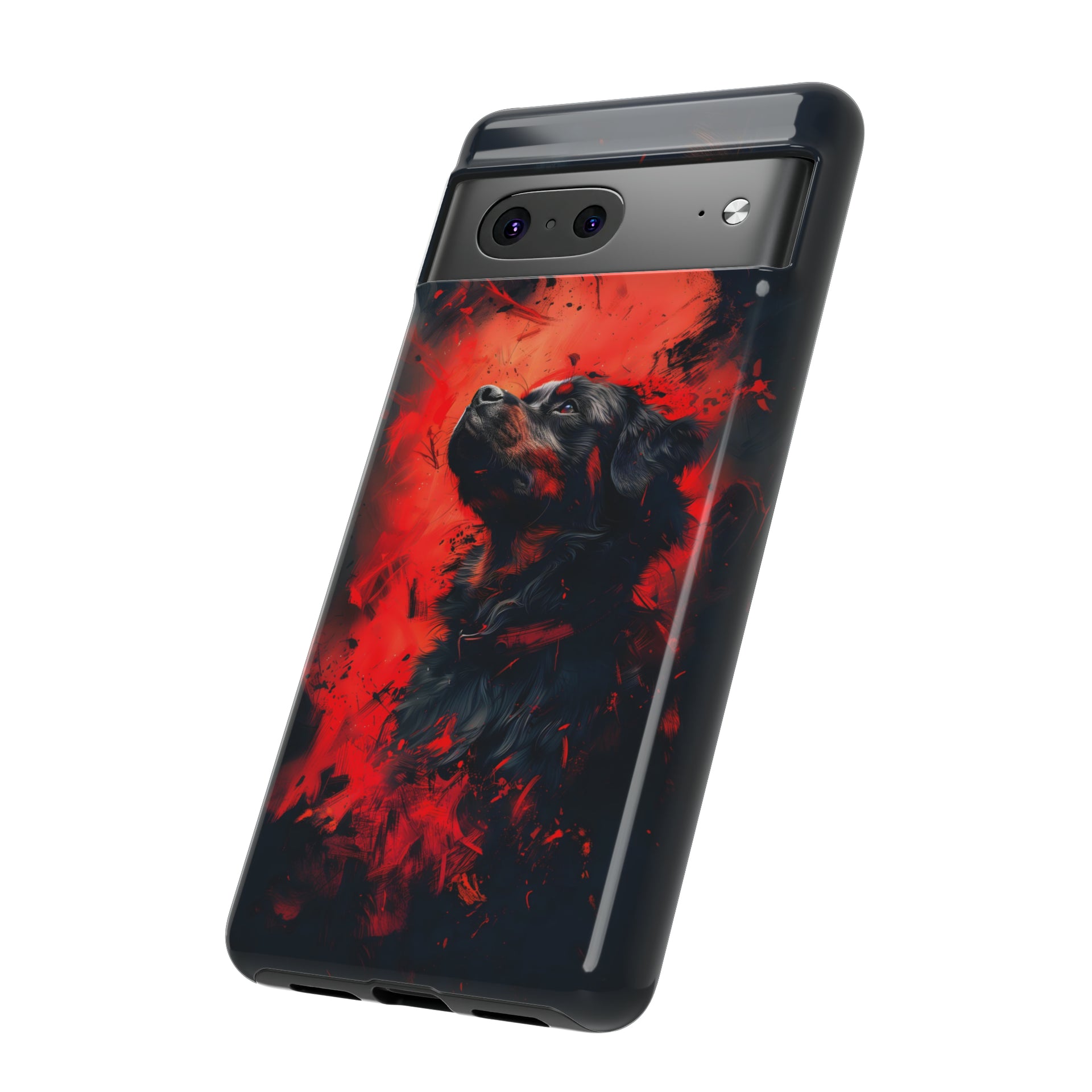 Unleash Your Device's Style with our Striking Black and Red Tough Phone Cases