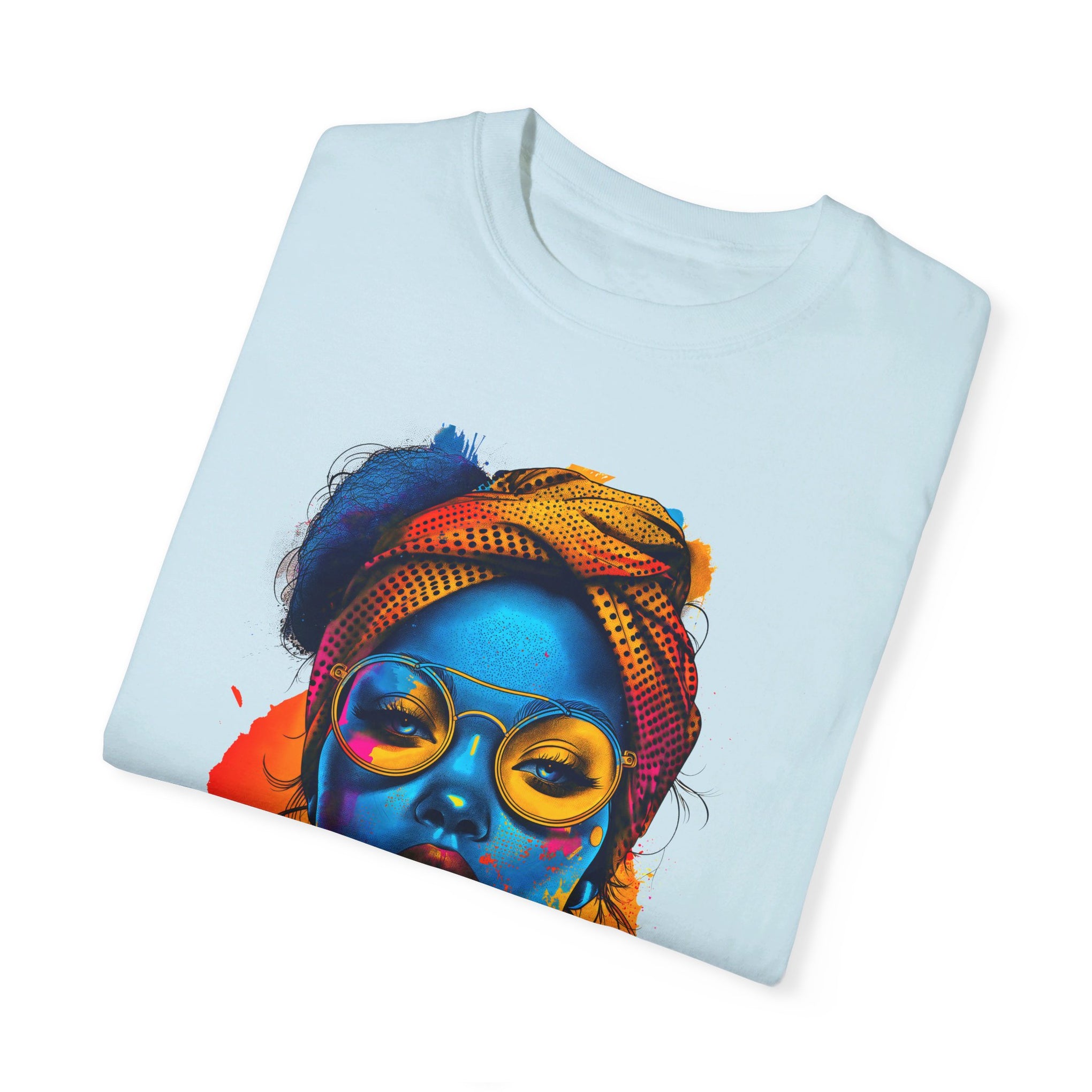 Bold & Brilliant: Statement Portrait- Unleash Your Inner Muse** Unisex Garment-Dyed T-shirt