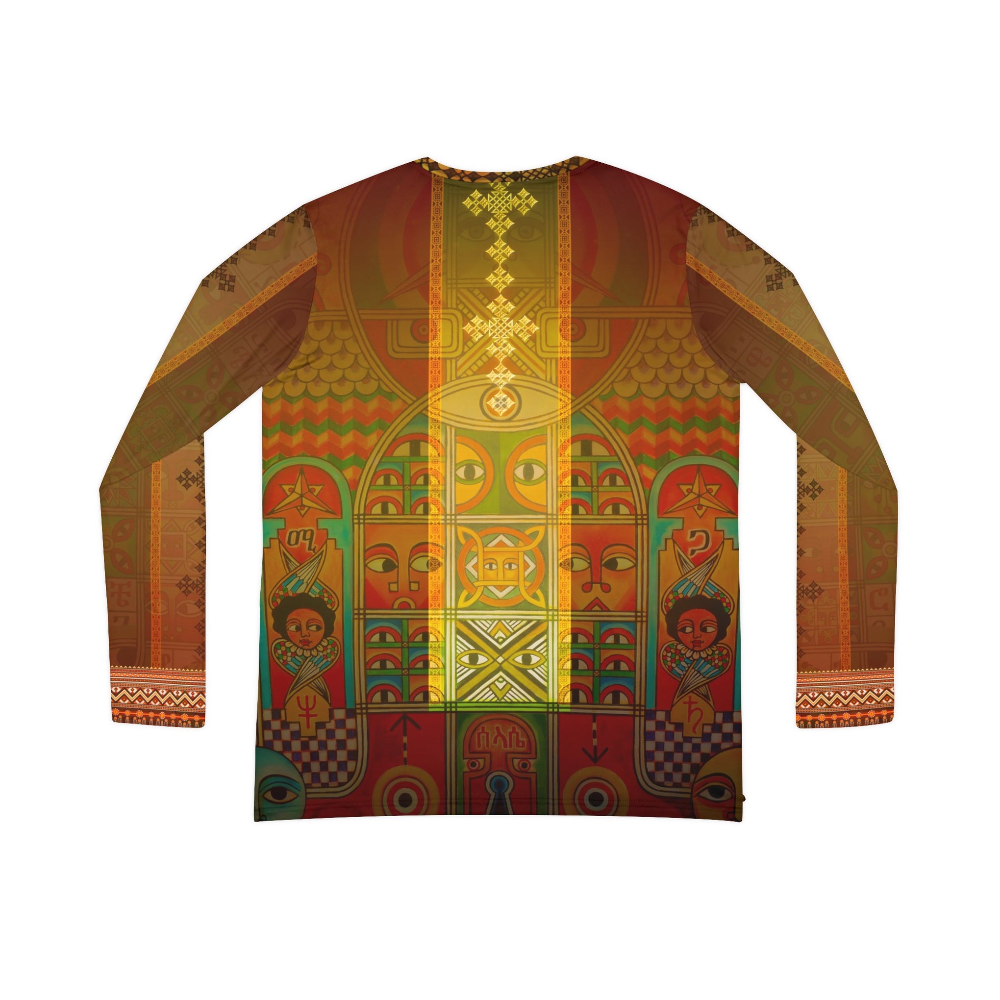 Ethiopian Orthodox Tewahedo Church Painting: Women's Long Sleeve V-neck Shirt