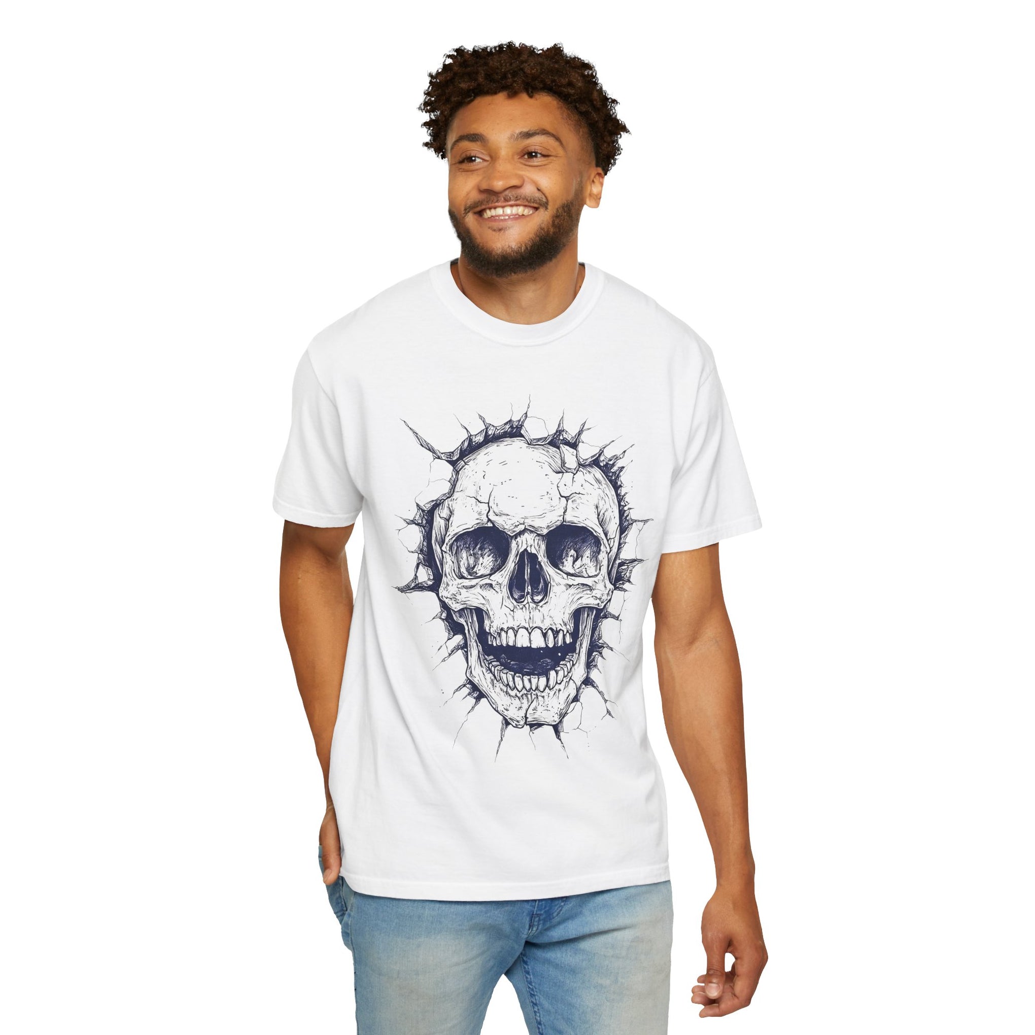 Shatter Your Limits: Unisex Skull Graphic Tee