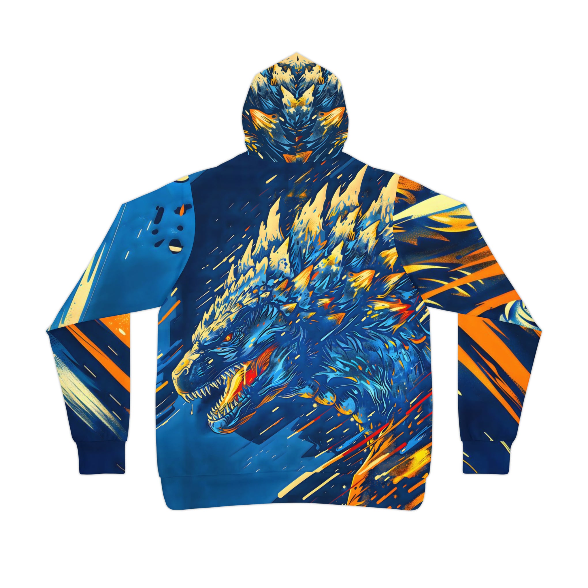 Rise with the King: Unleash the Power of Godzilla in This Epic Hoodie | Athletic Hoodie (AOP)