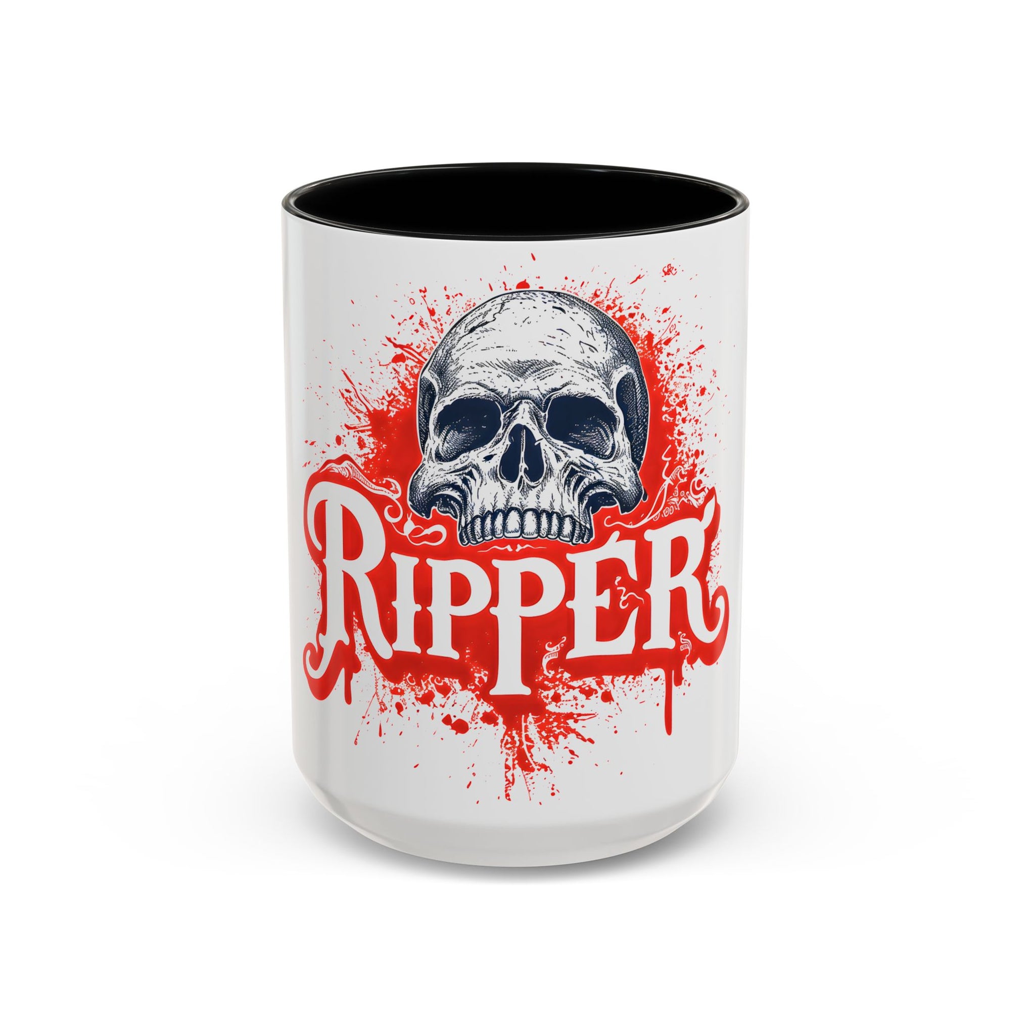 Ripper Skull Halloween Coffee Mug (11oz, 15oz) – Perfect for Spooky Sips