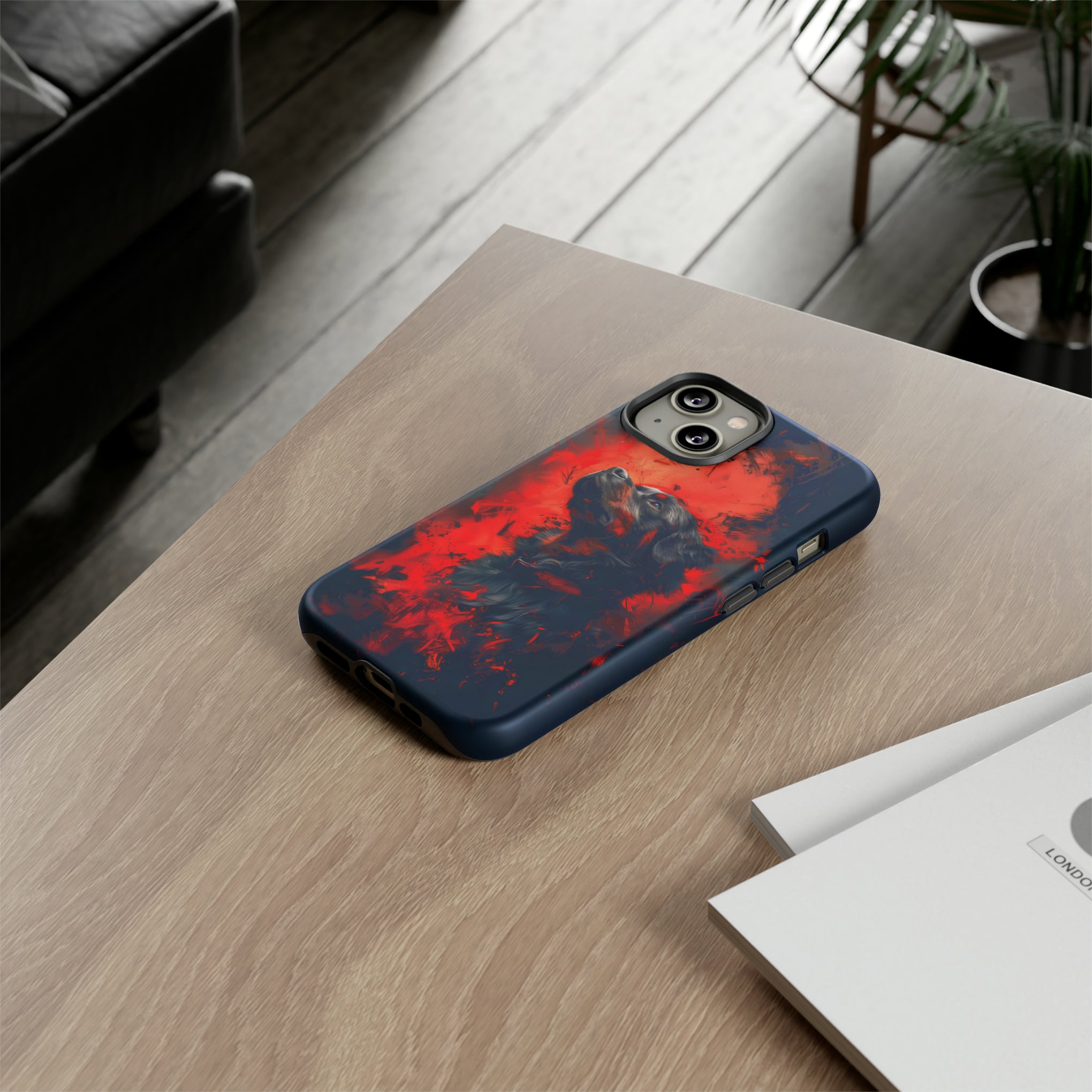 Unleash Your Device's Style with our Striking Black and Red Tough Phone Cases