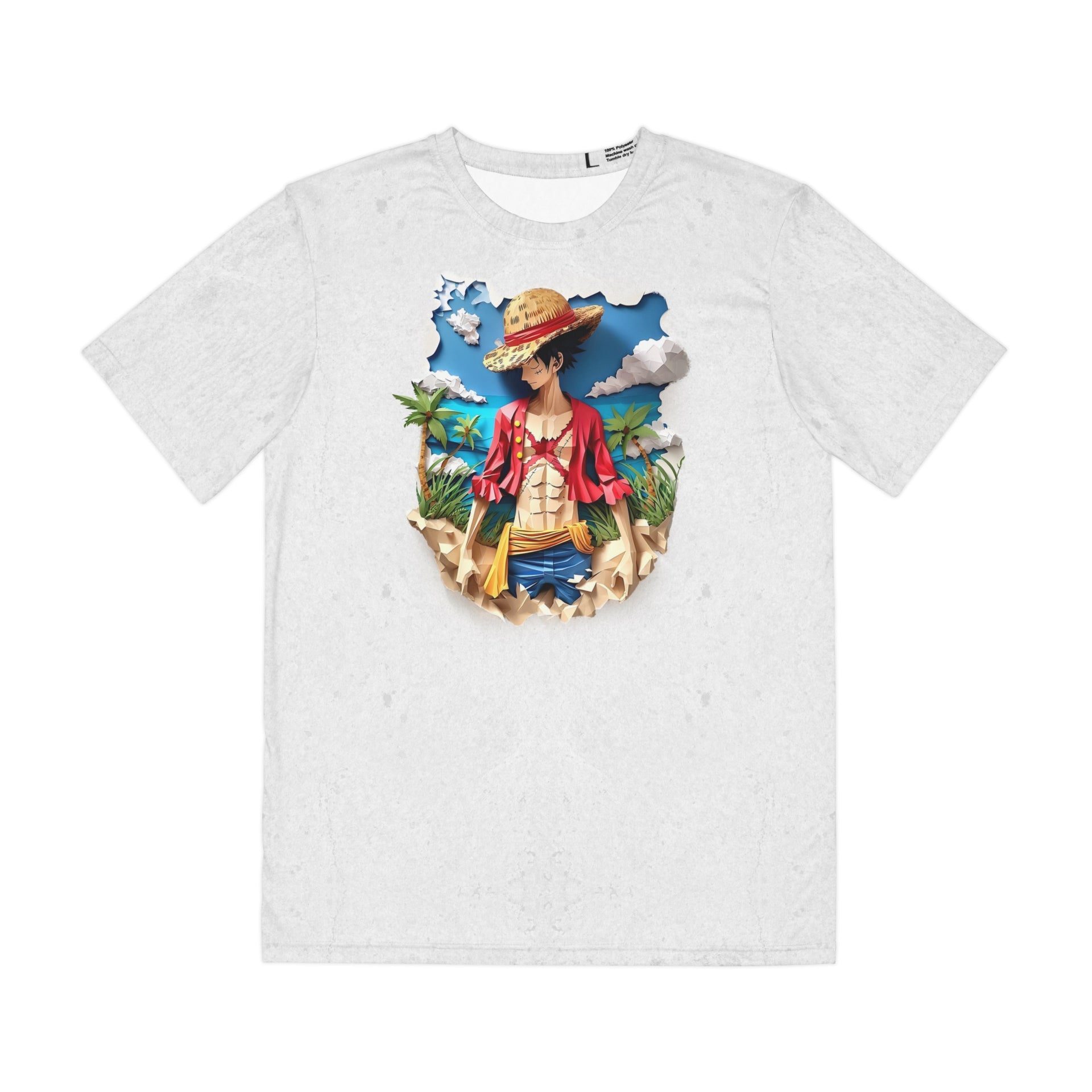 The Straw Hat Pirate Sails On: Papercraft Luffy Tee - Unleash Your Inner Pirate King