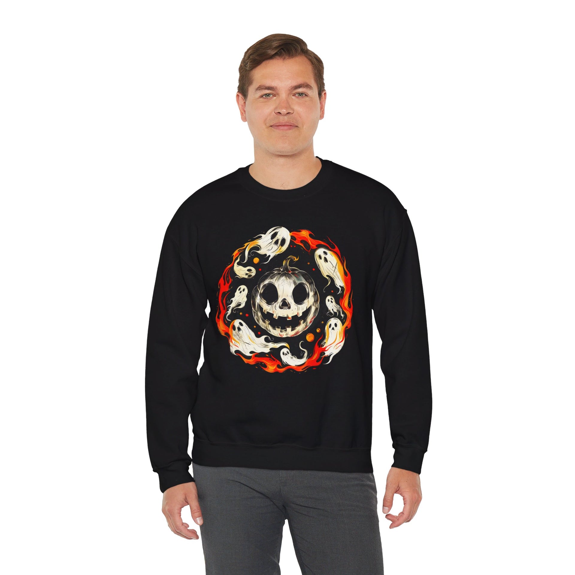 Ghostly Flames Unisex Sweatshirt | Infinite Visibility