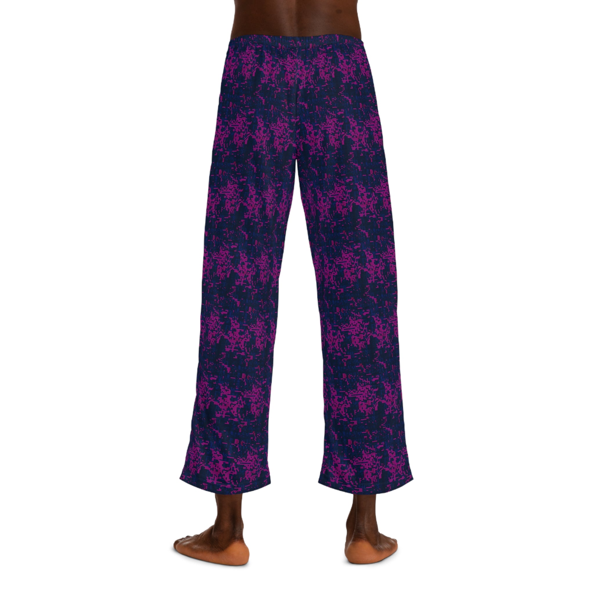 Level Up Your Loungewear: Pixelated Power in Electric PJs | Men's Pajama Pants (AOP)