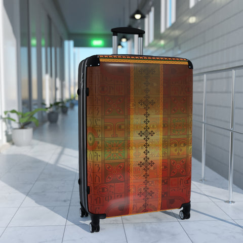 Journey with Tradition: The Ethiopian Tapestry Suitcase