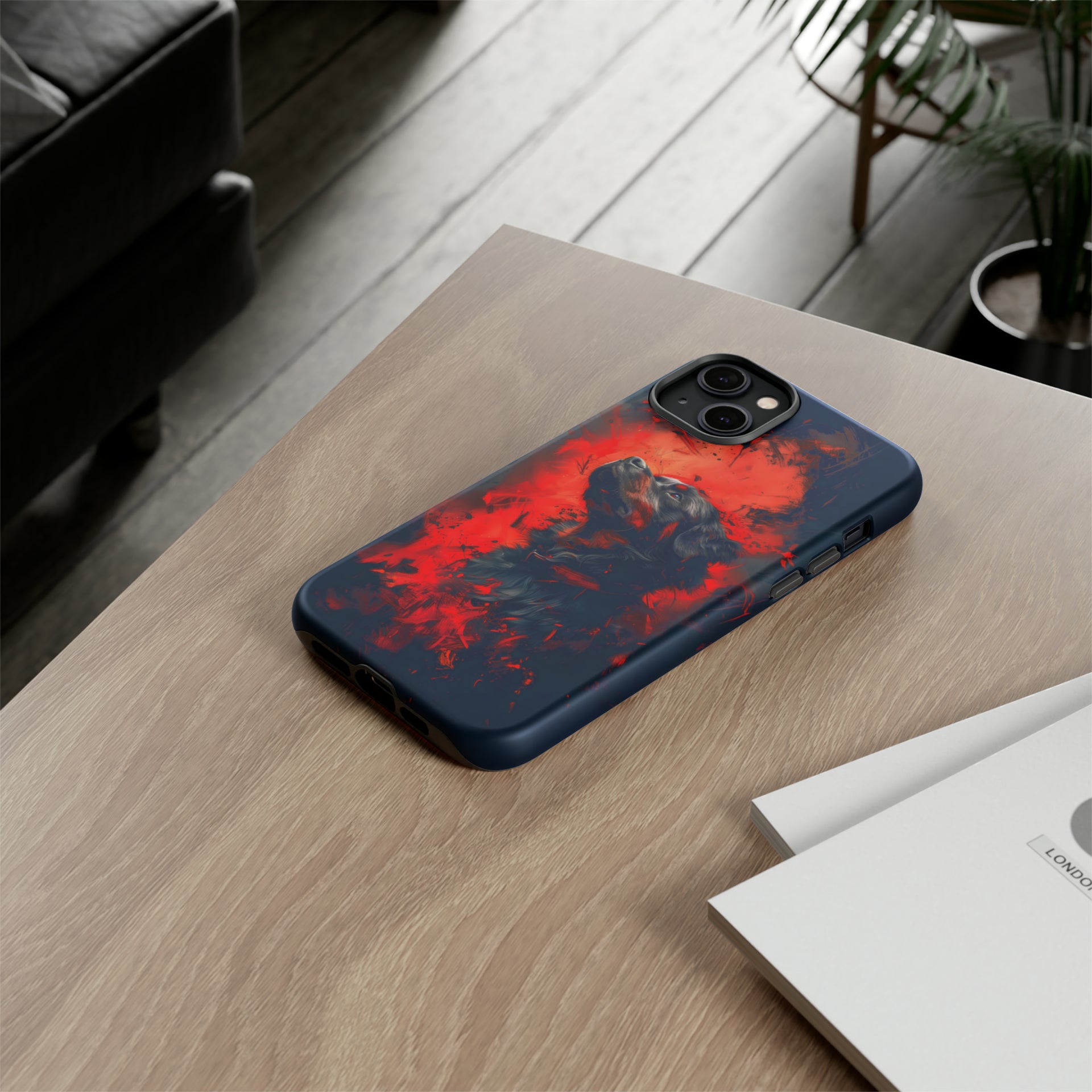 Unleash Your Device's Style with our Striking Black and Red Tough Phone Cases