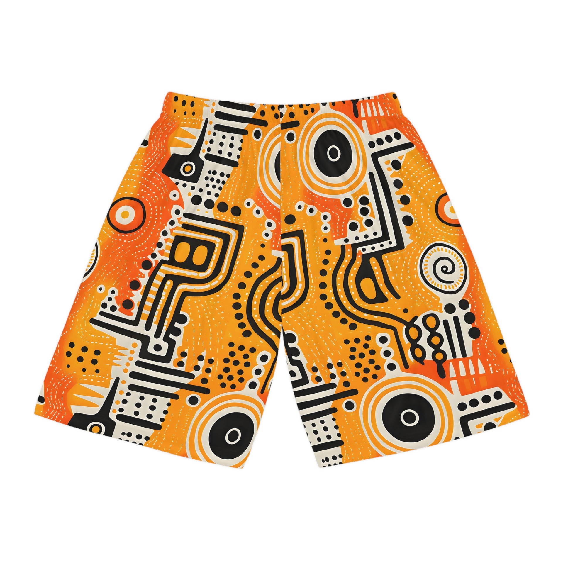 Psychedelic Symmetry: Keith Haring Inspired Basketball Shorts (AOP)