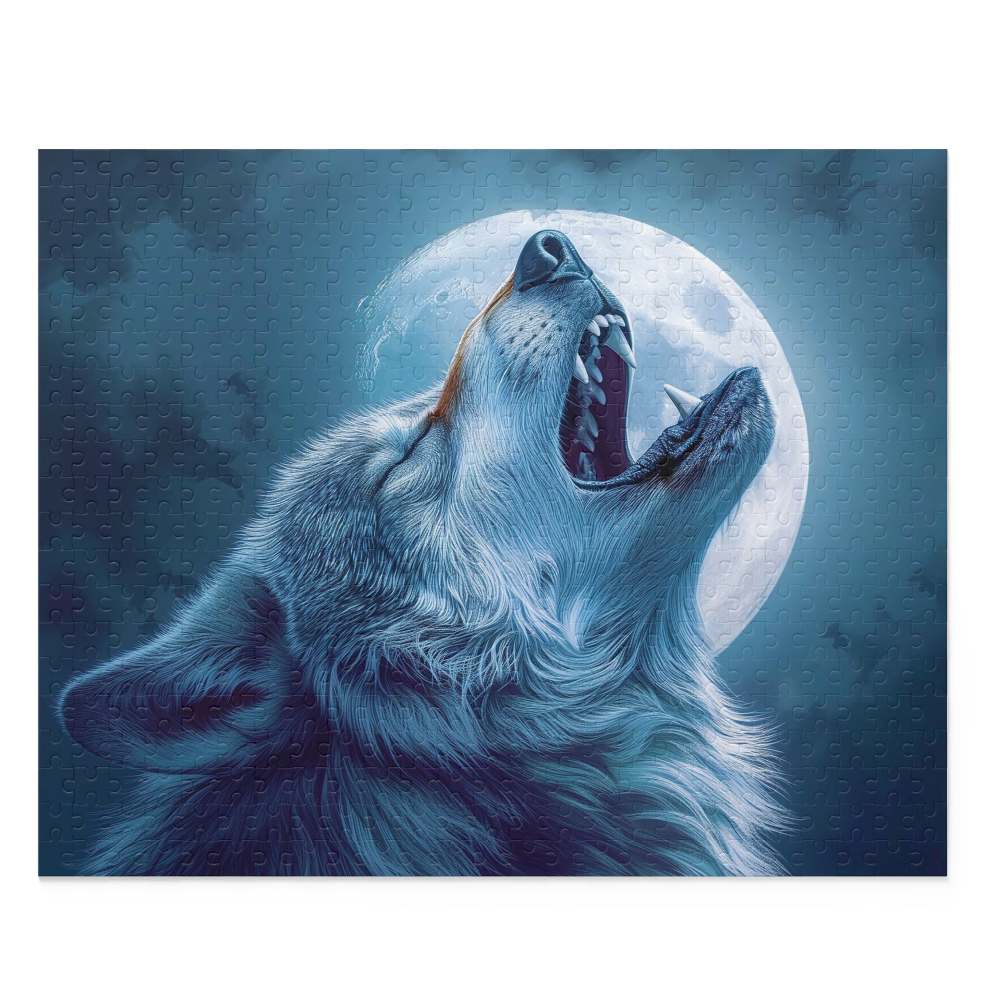 Mystical Moonlit Wolf Puzzle: Larry Elmore Style Puzzle (120, 252, 500-Piece)