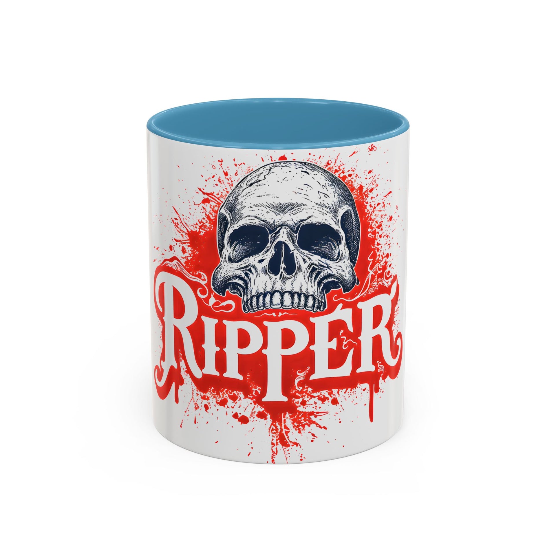 Ripper Skull Halloween Coffee Mug (11oz, 15oz) – Perfect for Spooky Sips