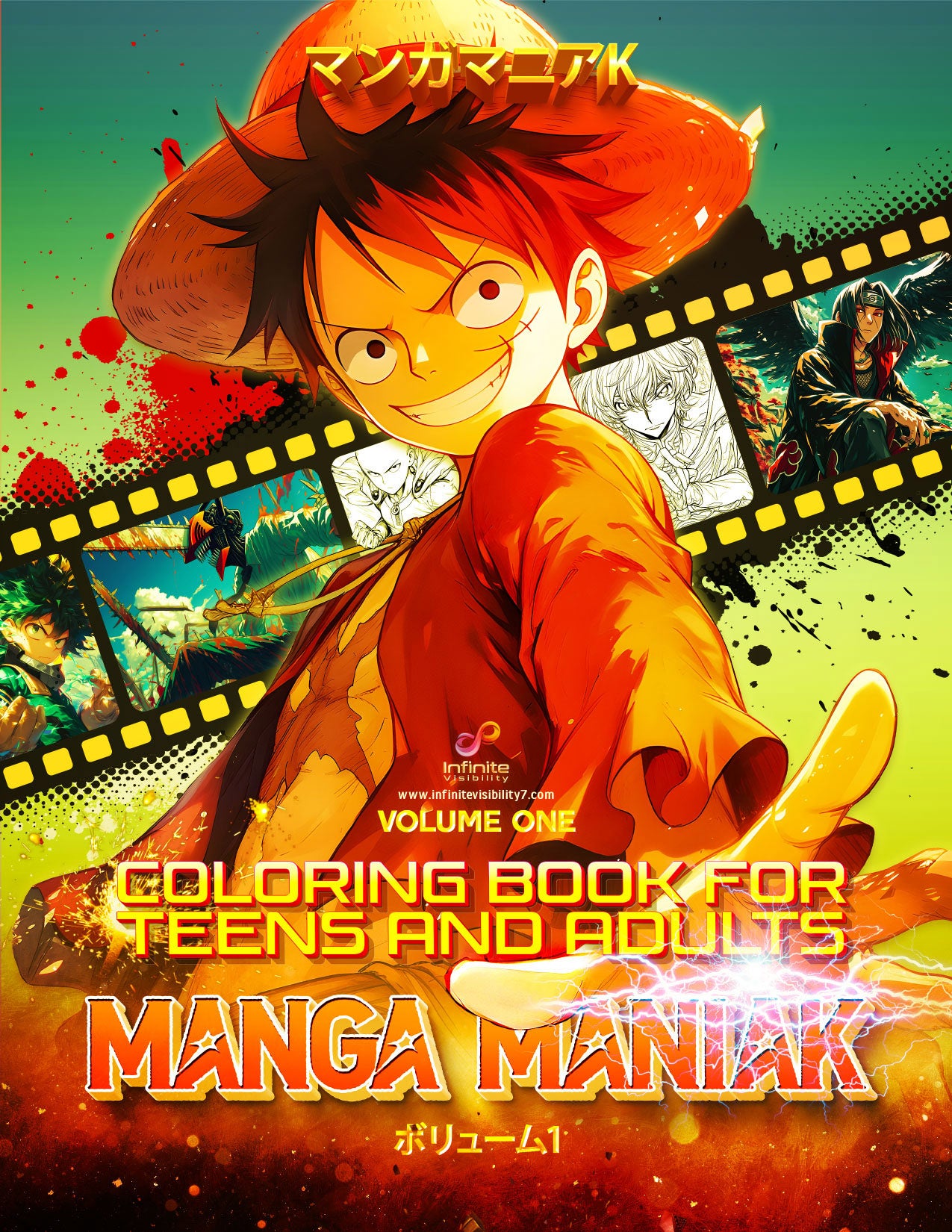 Manga ManiaK: Anime Coloring Book for Teens and Adults