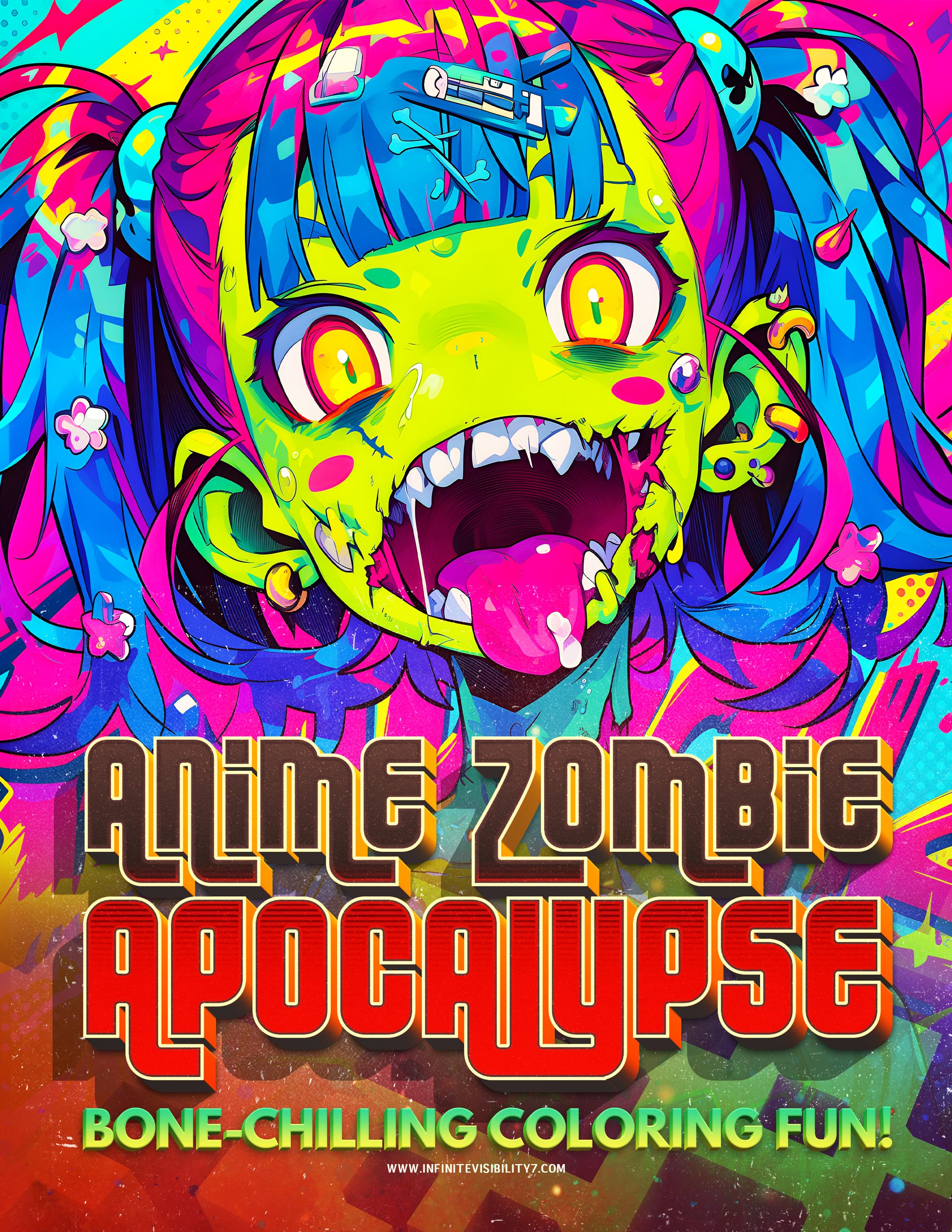 Anime Zombie Apocalypse: Bone-Chilling Coloring Fun!