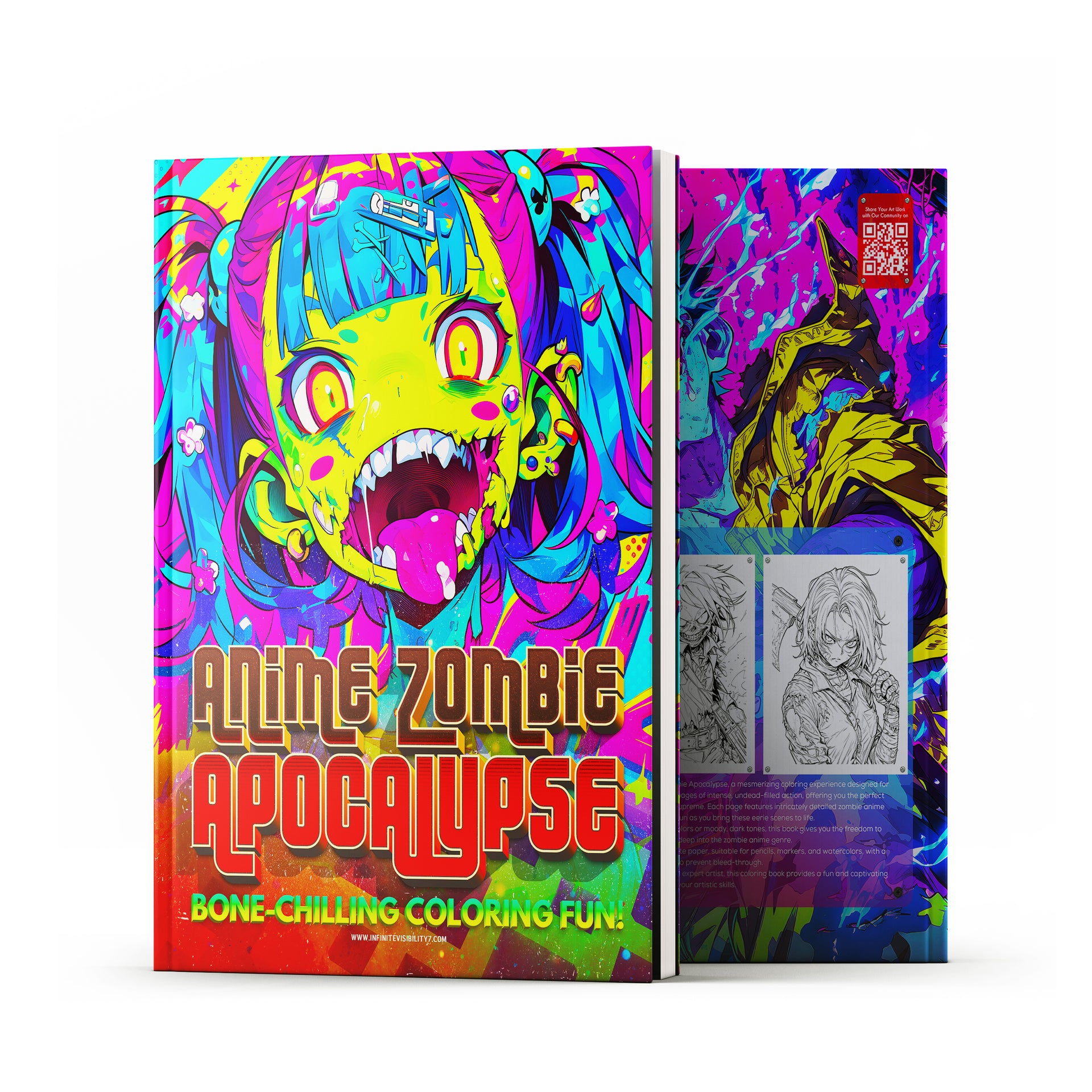 Anime Zombie Apocalypse: Bone-Chilling Coloring Fun!