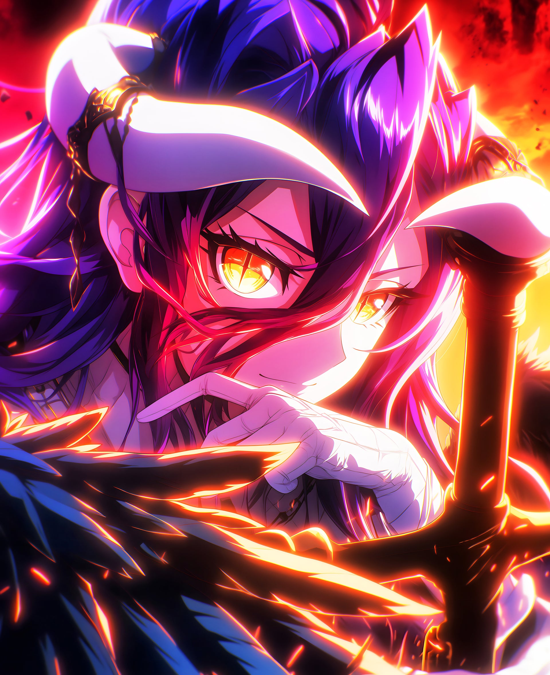 Captivating Digital Art of Albedo from Overlord | Infinite Visibility