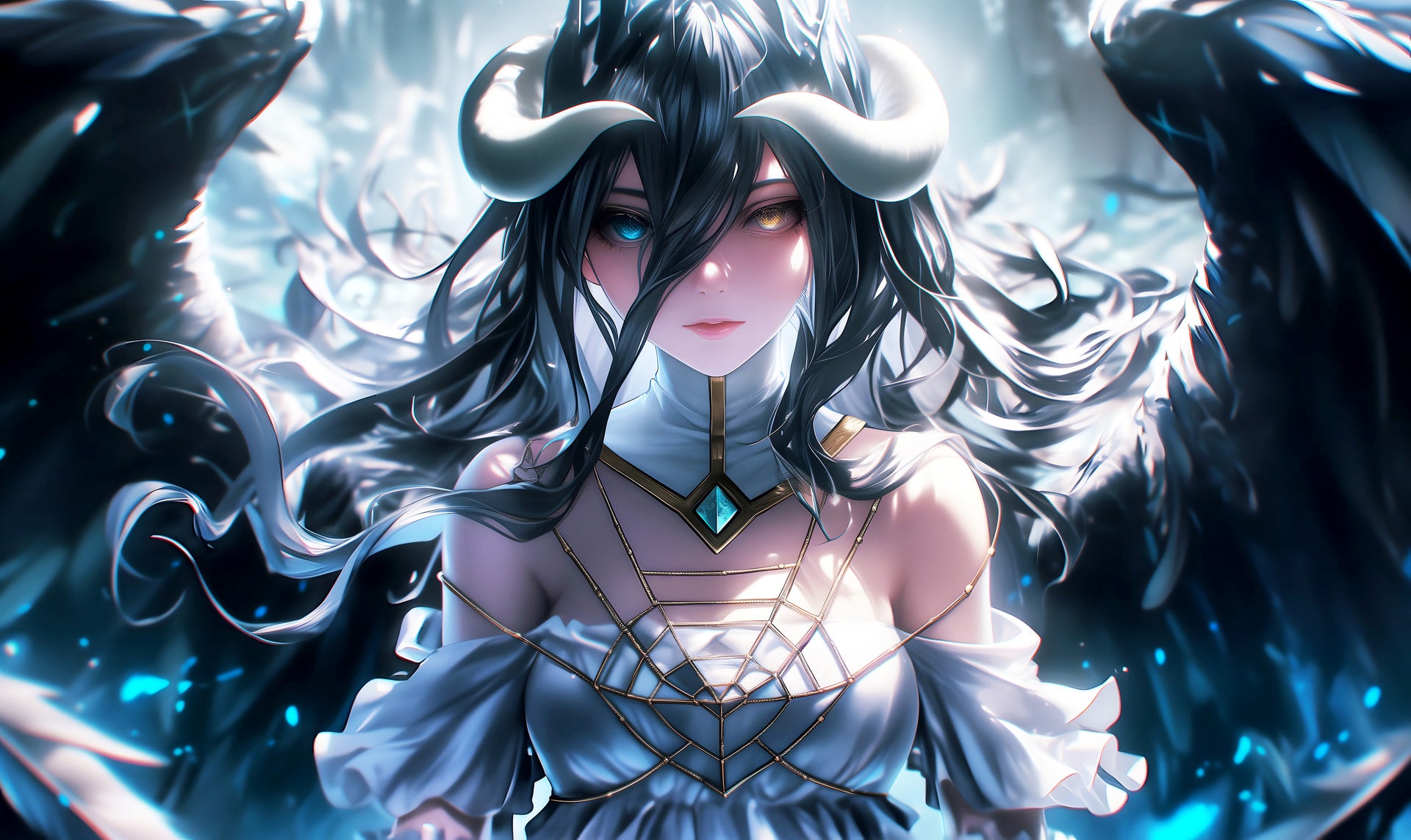 Captivating Digital Art of Albedo from Overlord | Infinite Visibility