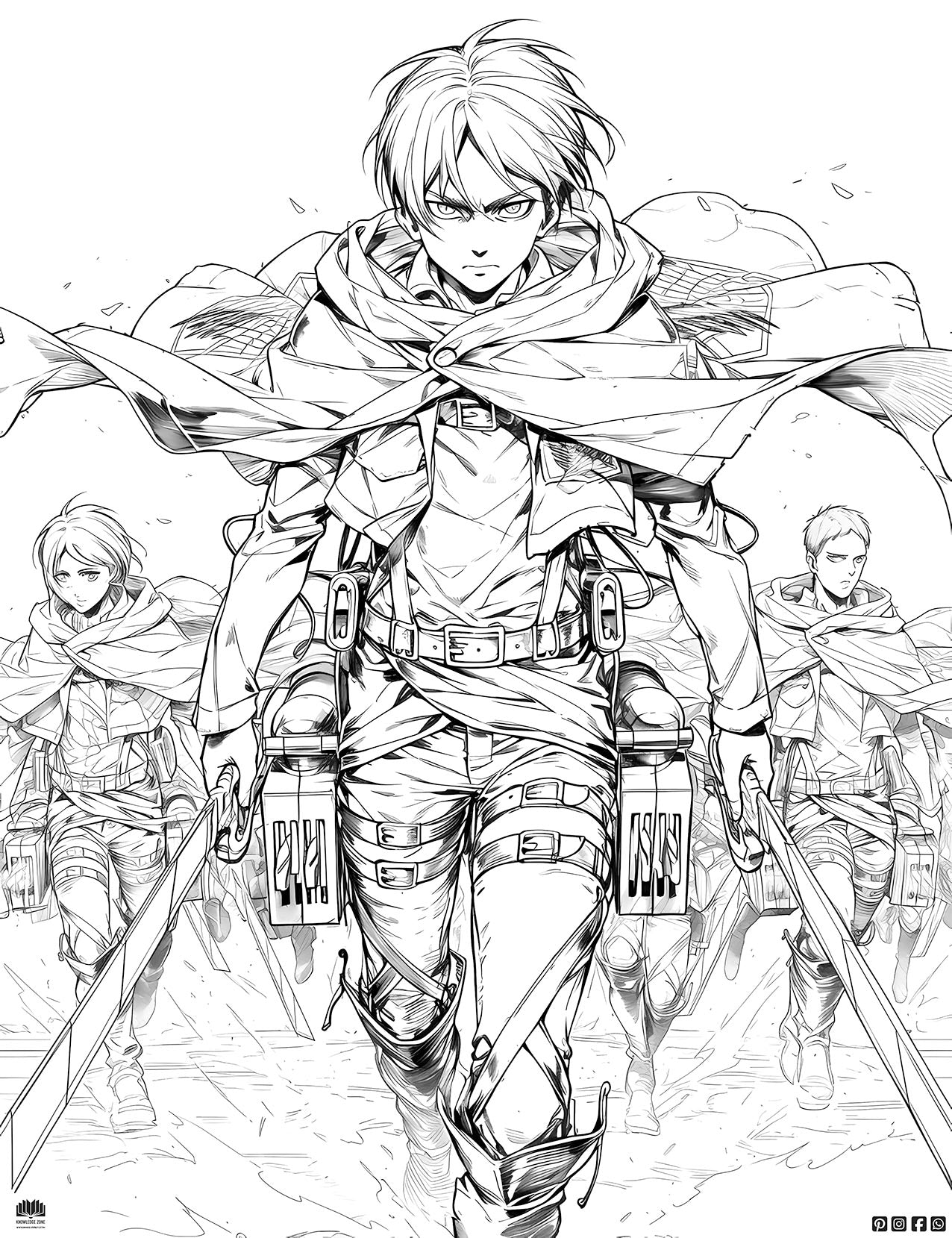 Attack on Titan Coloring Page