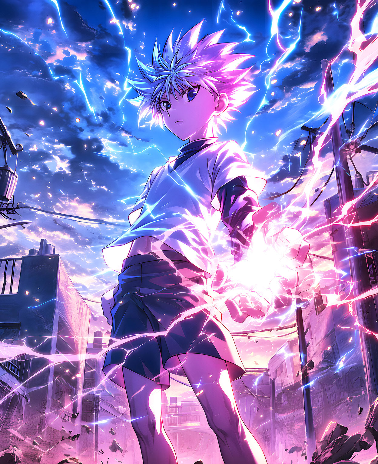 Electrifying Digital Art of a Lightning-Wielding Prodigy | Infinite Visibility